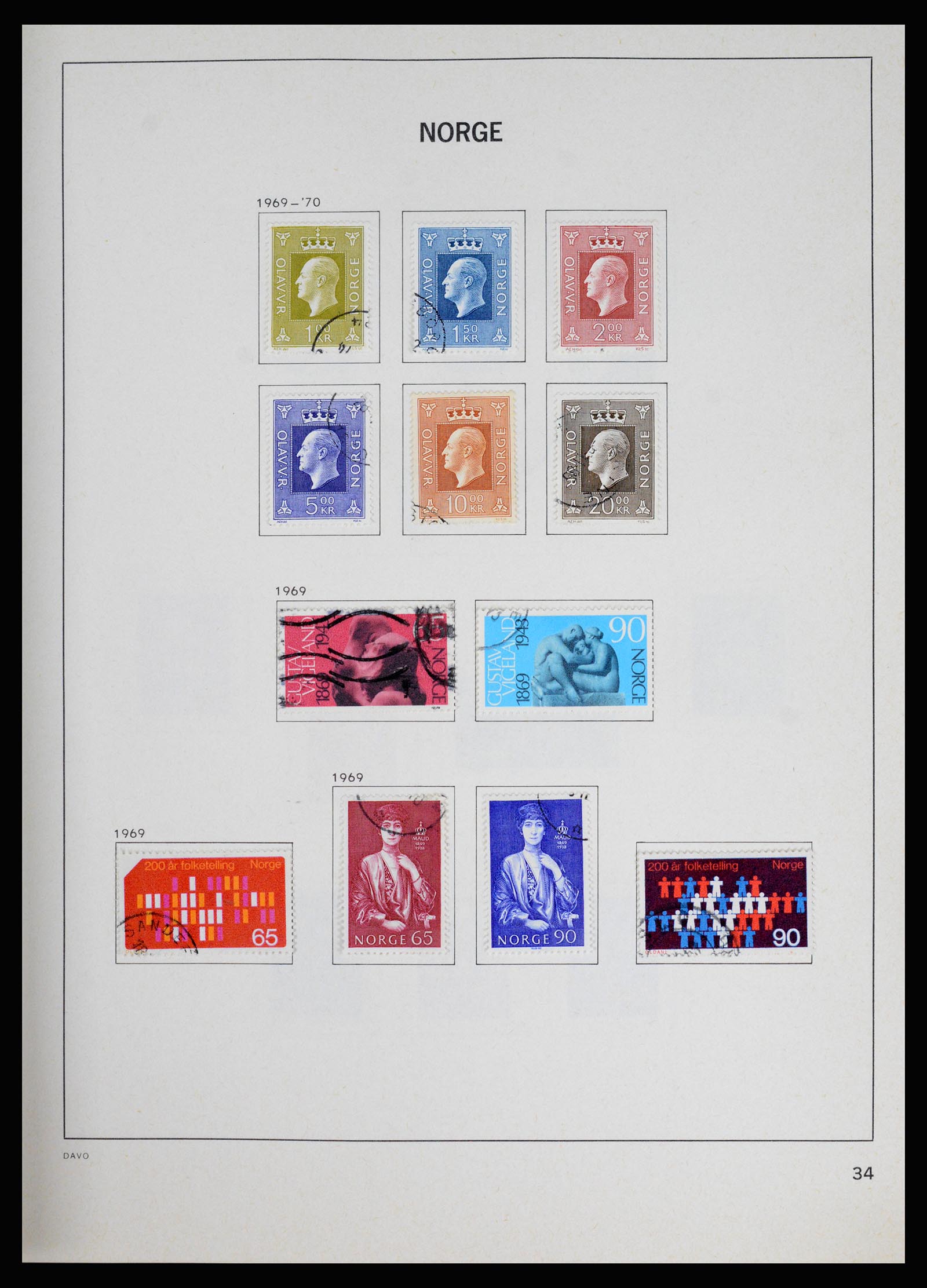 37074 039 - Postzegelverzameling 37074 Noorwegen 1855-2006.
