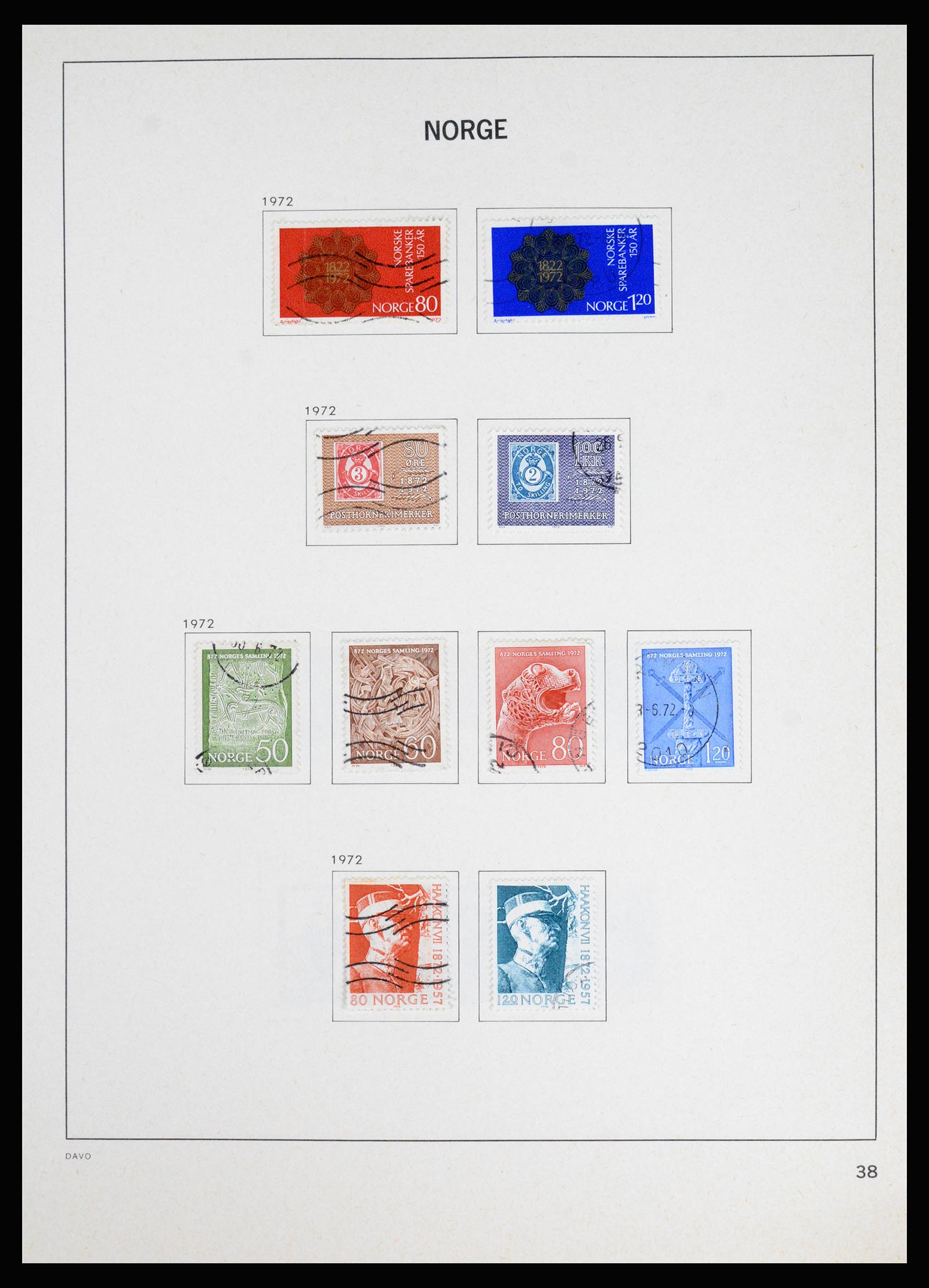 37074 043 - Postzegelverzameling 37074 Noorwegen 1855-2006.