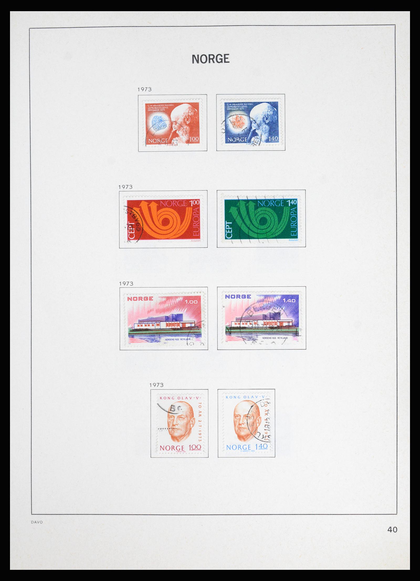 37074 045 - Postzegelverzameling 37074 Noorwegen 1855-2006.
