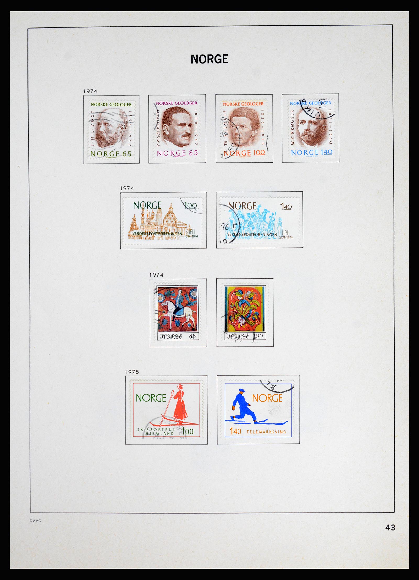 37074 048 - Postzegelverzameling 37074 Noorwegen 1855-2006.