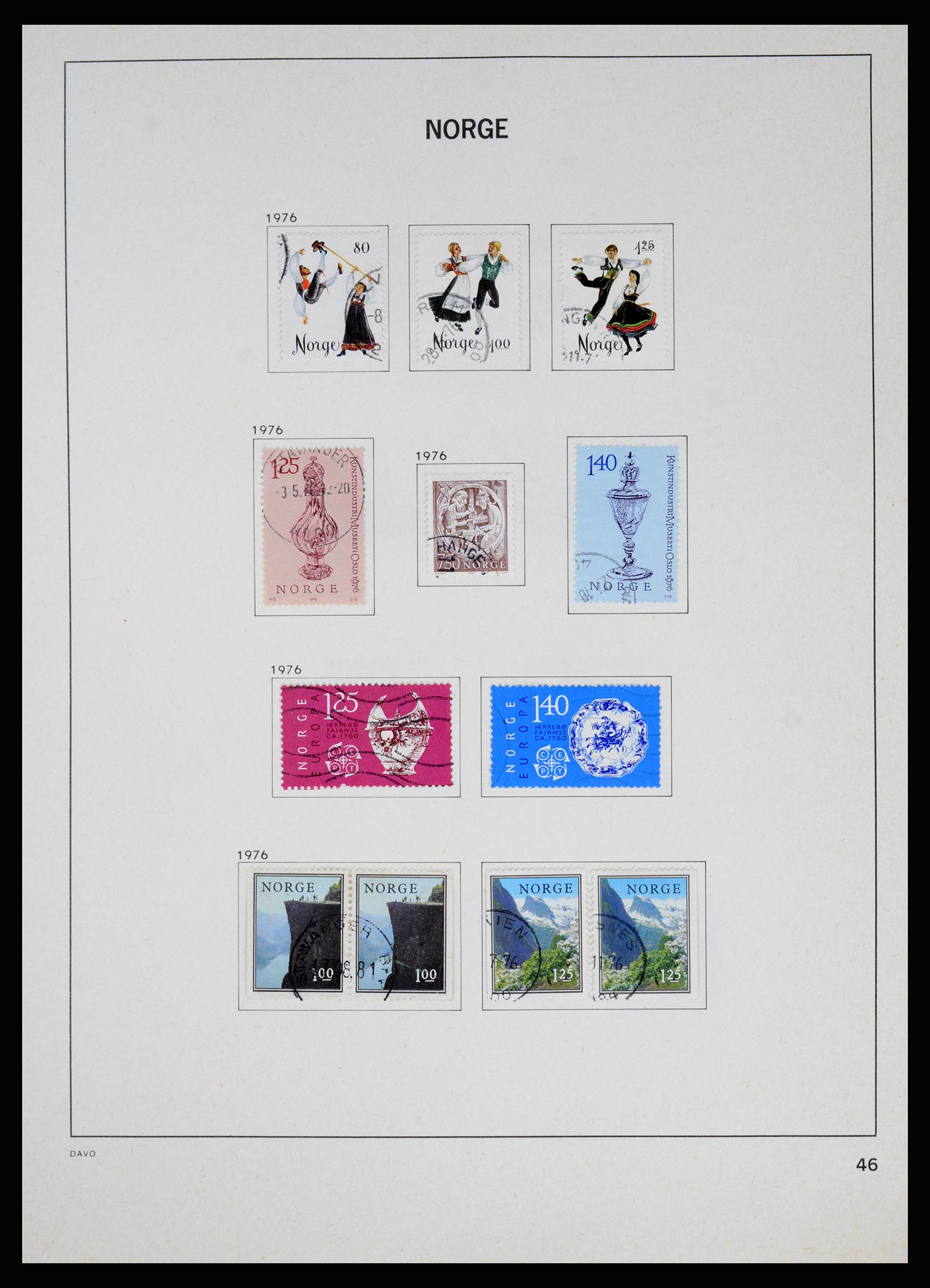 37074 051 - Postzegelverzameling 37074 Noorwegen 1855-2006.