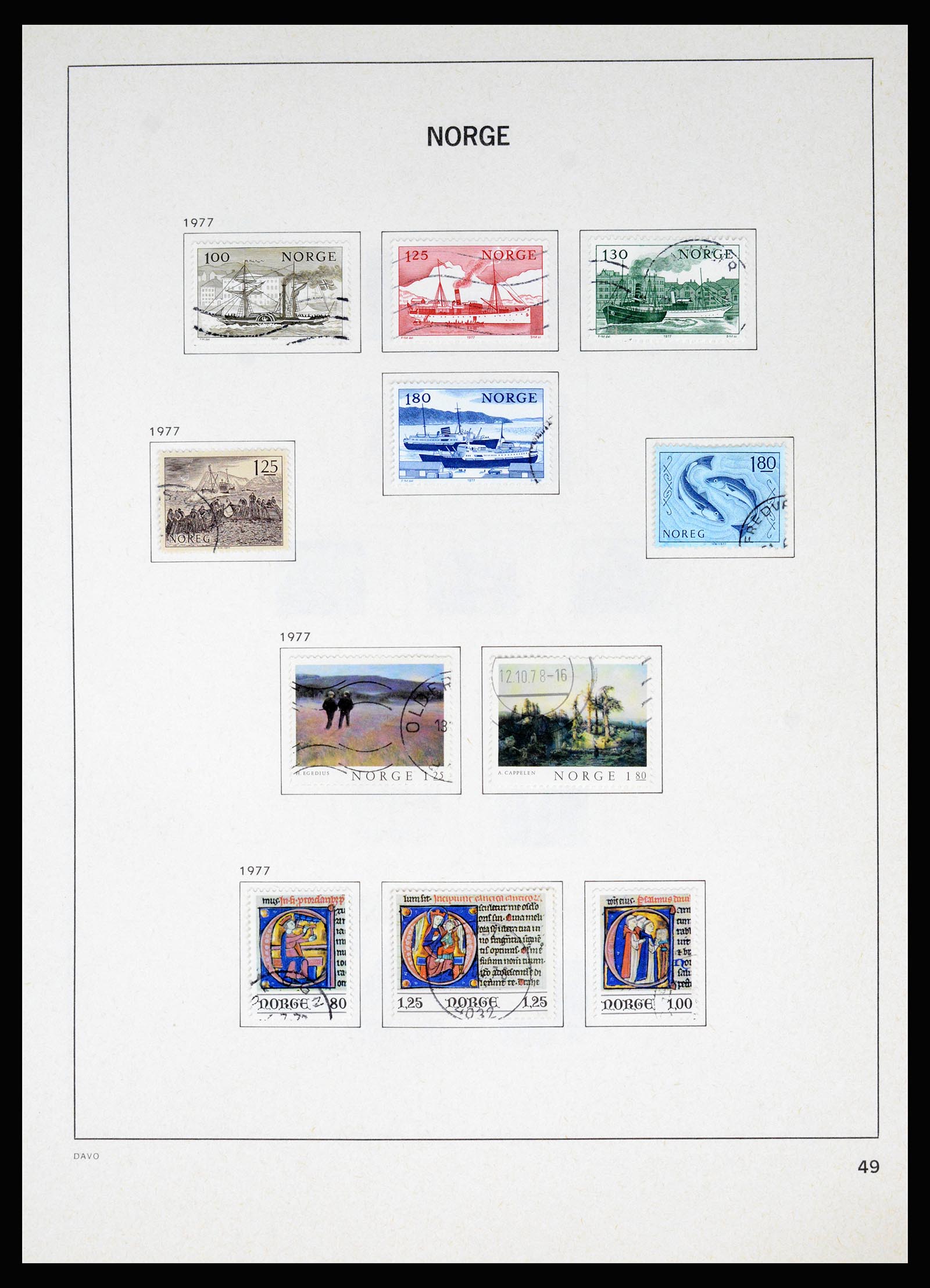 37074 054 - Postzegelverzameling 37074 Noorwegen 1855-2006.