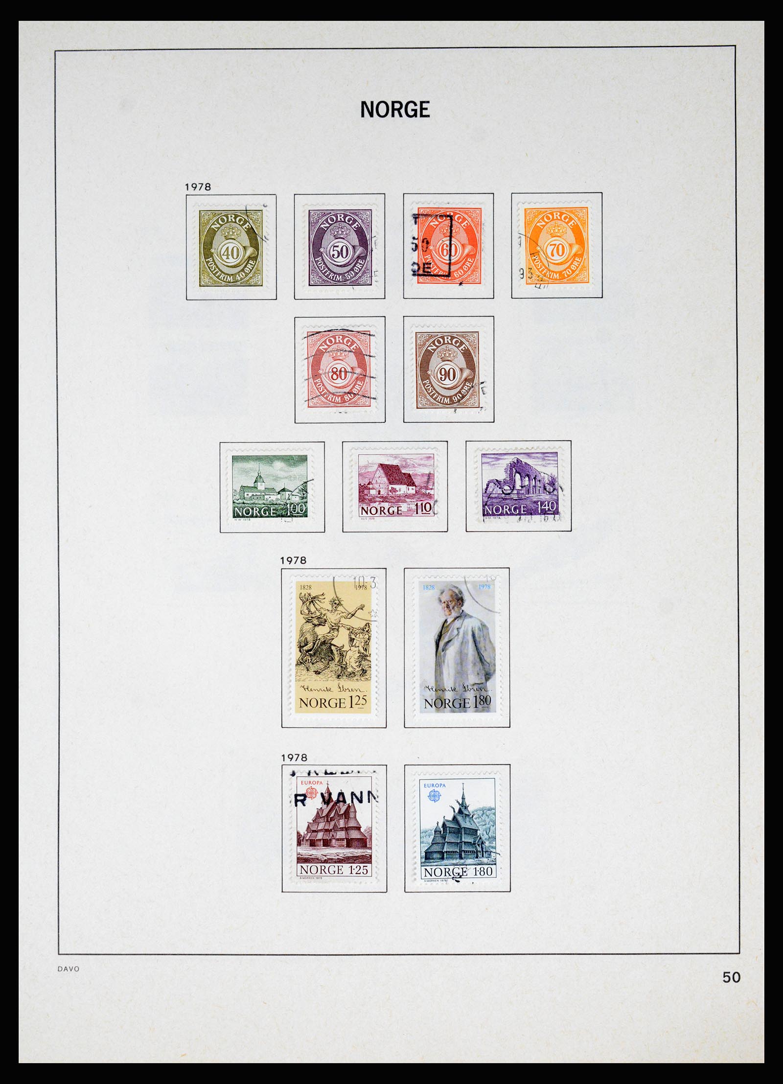 37074 055 - Postzegelverzameling 37074 Noorwegen 1855-2006.