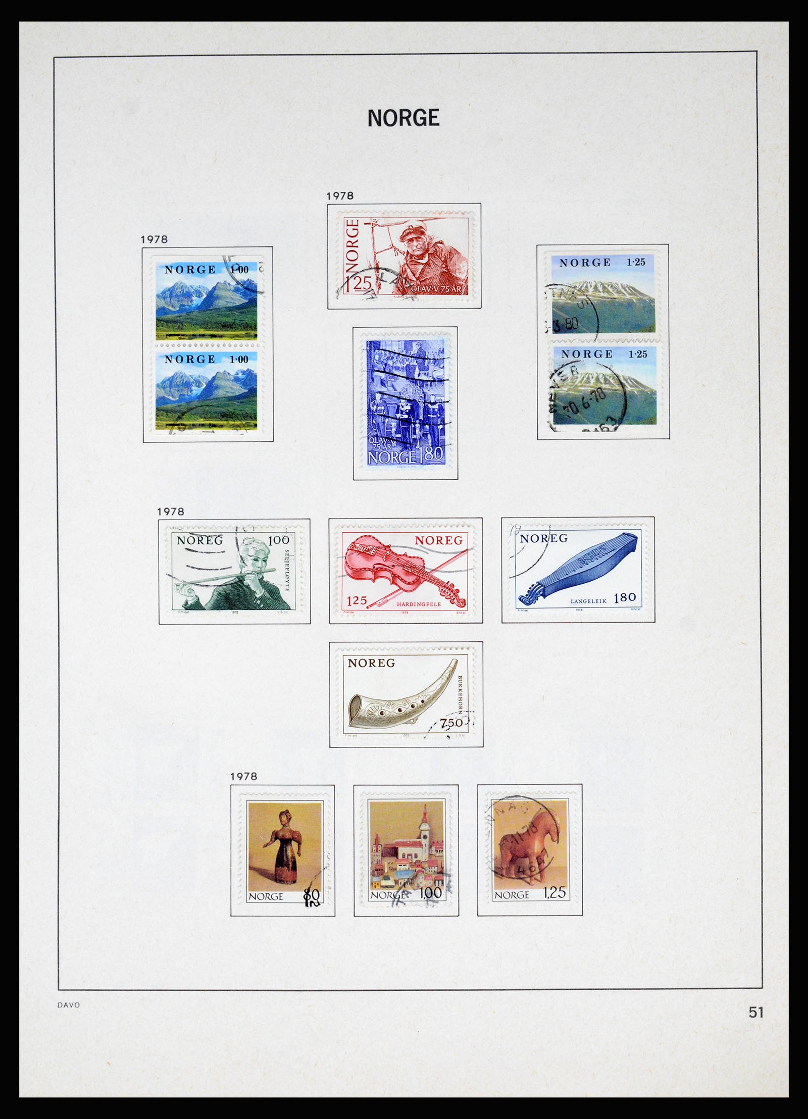 37074 056 - Postzegelverzameling 37074 Noorwegen 1855-2006.