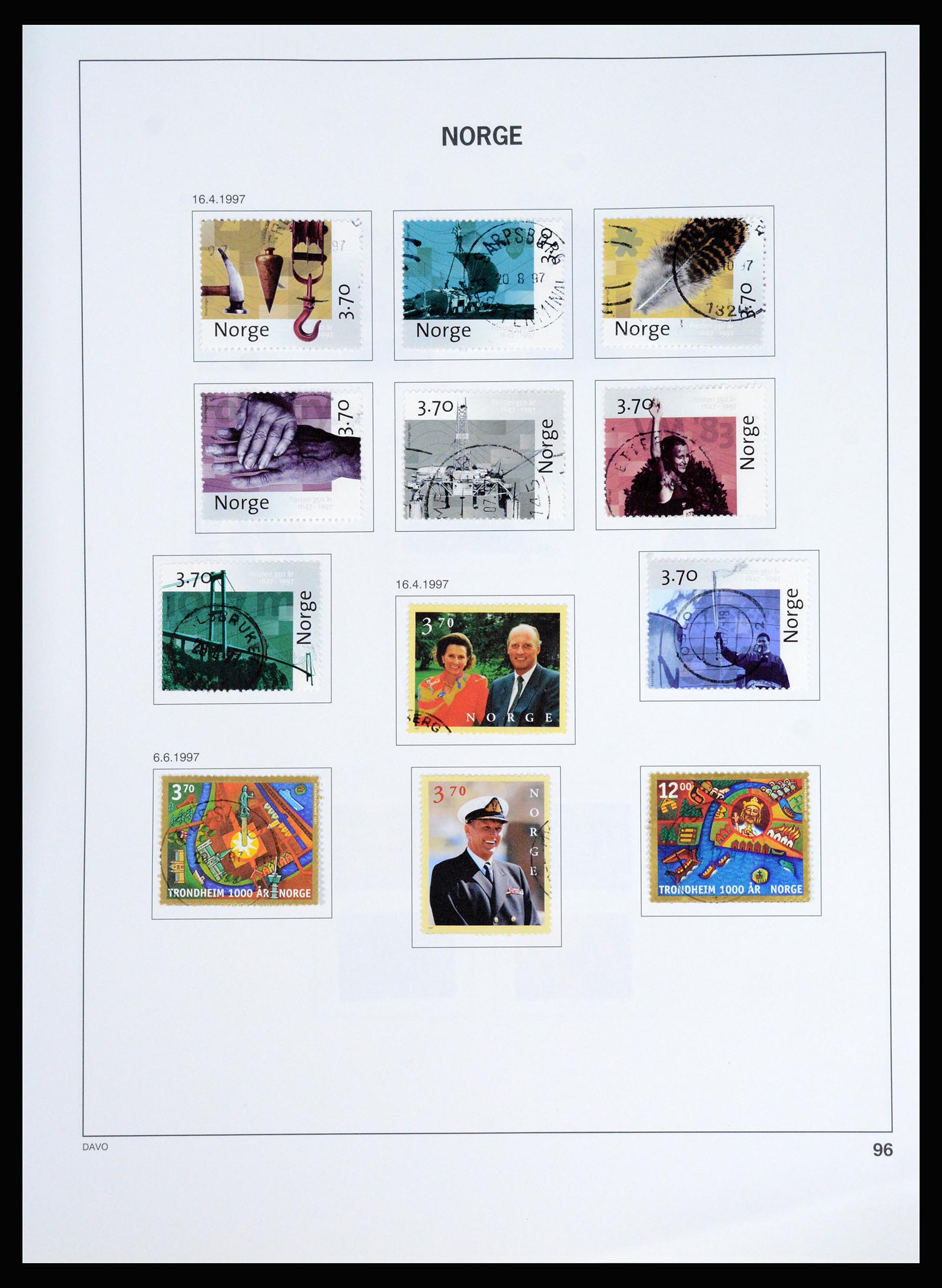 37074 101 - Postzegelverzameling 37074 Noorwegen 1855-2006.