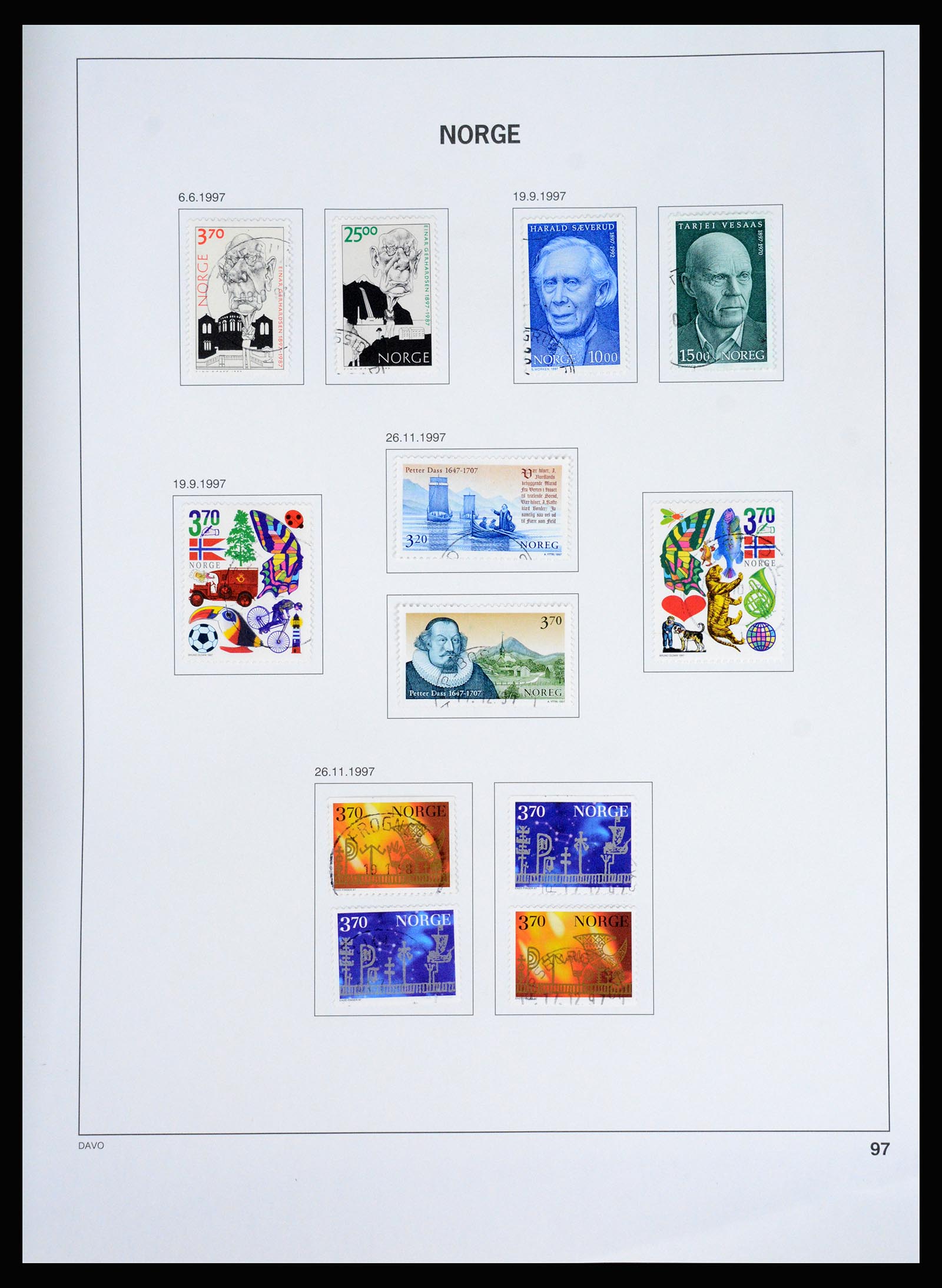 37074 102 - Postzegelverzameling 37074 Noorwegen 1855-2006.