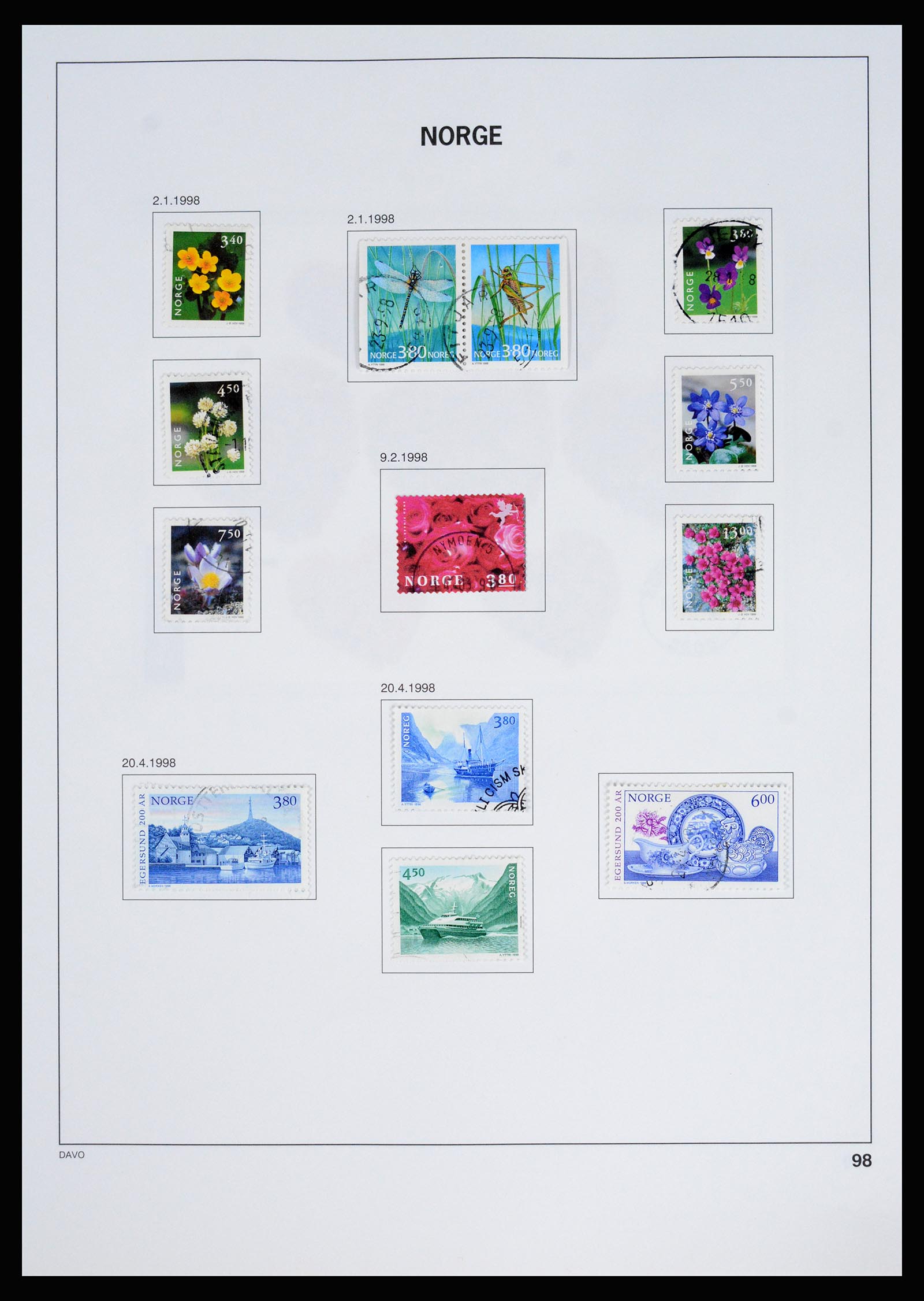 37074 103 - Postzegelverzameling 37074 Noorwegen 1855-2006.