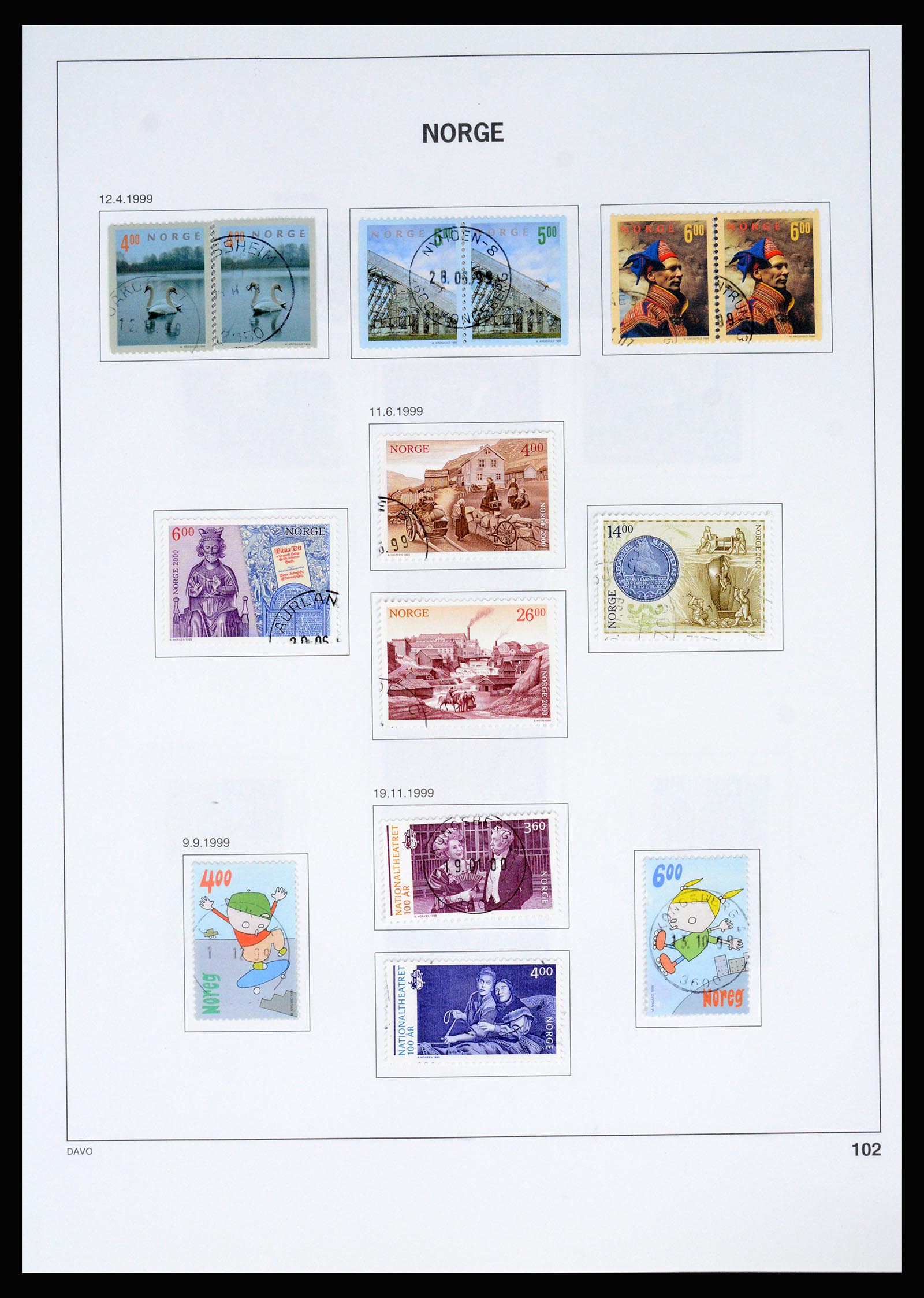 37074 108 - Postzegelverzameling 37074 Noorwegen 1855-2006.
