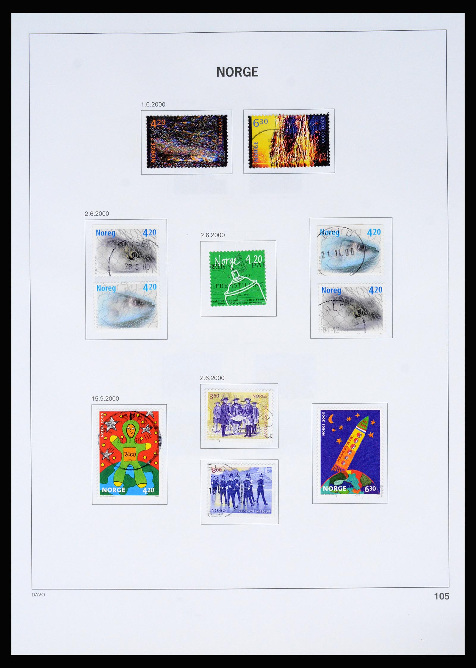 37074 111 - Postzegelverzameling 37074 Noorwegen 1855-2006.