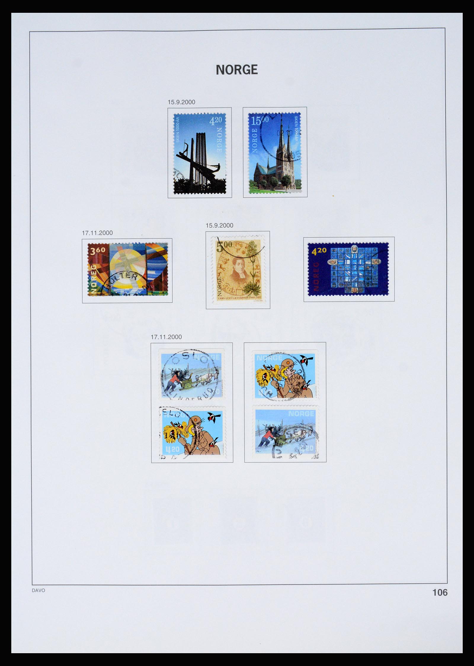 37074 112 - Postzegelverzameling 37074 Noorwegen 1855-2006.