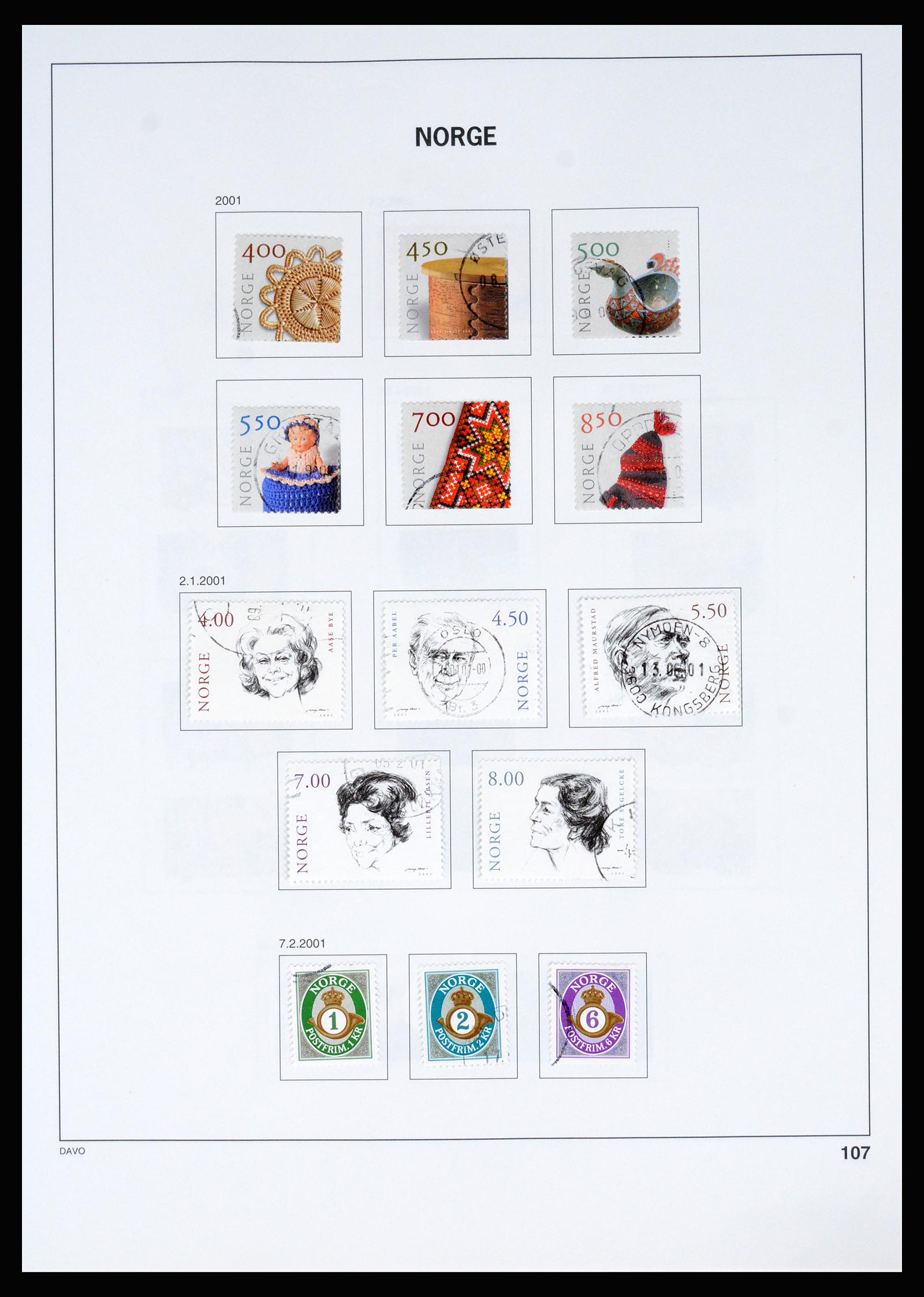 37074 113 - Postzegelverzameling 37074 Noorwegen 1855-2006.