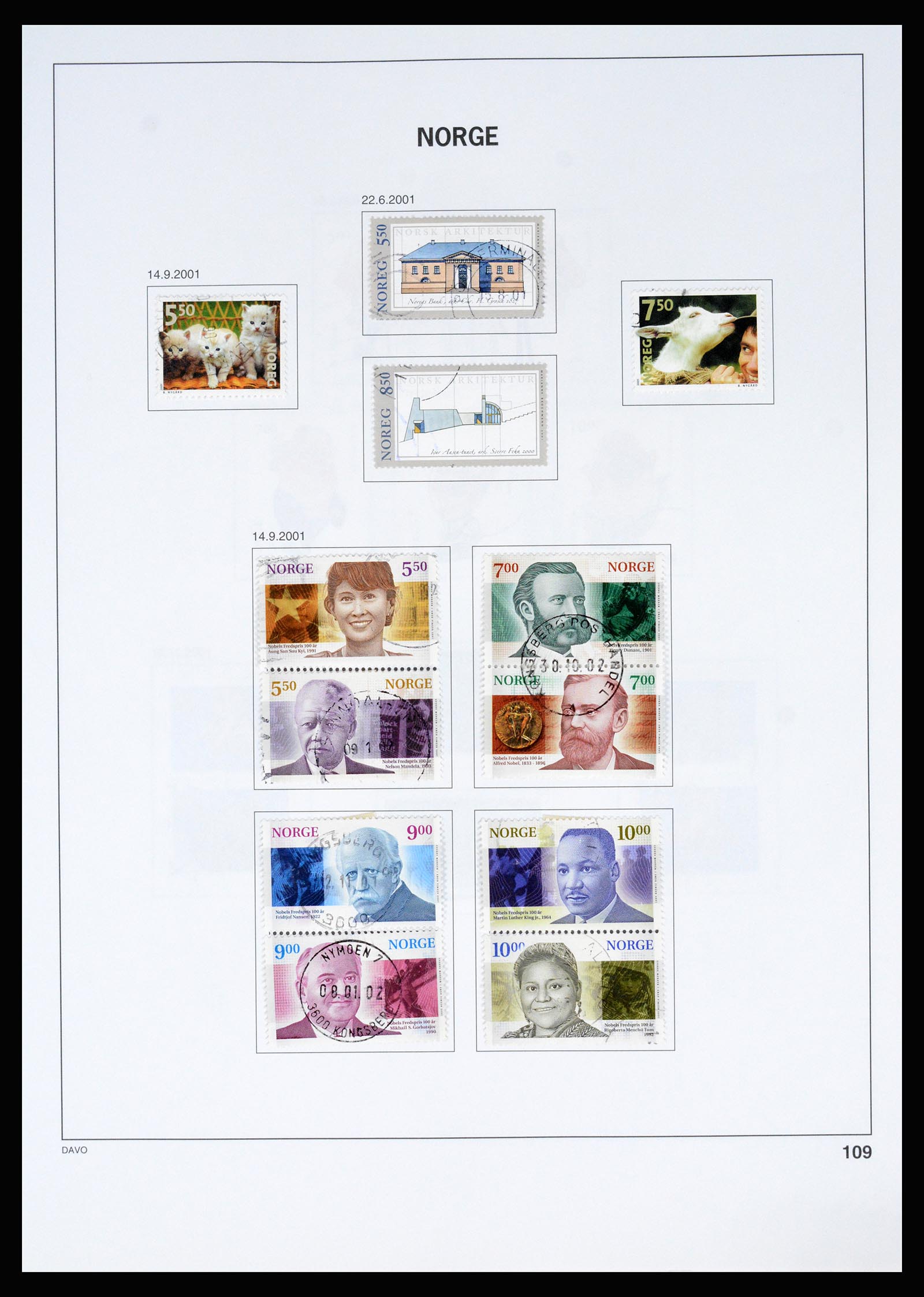 37074 115 - Postzegelverzameling 37074 Noorwegen 1855-2006.