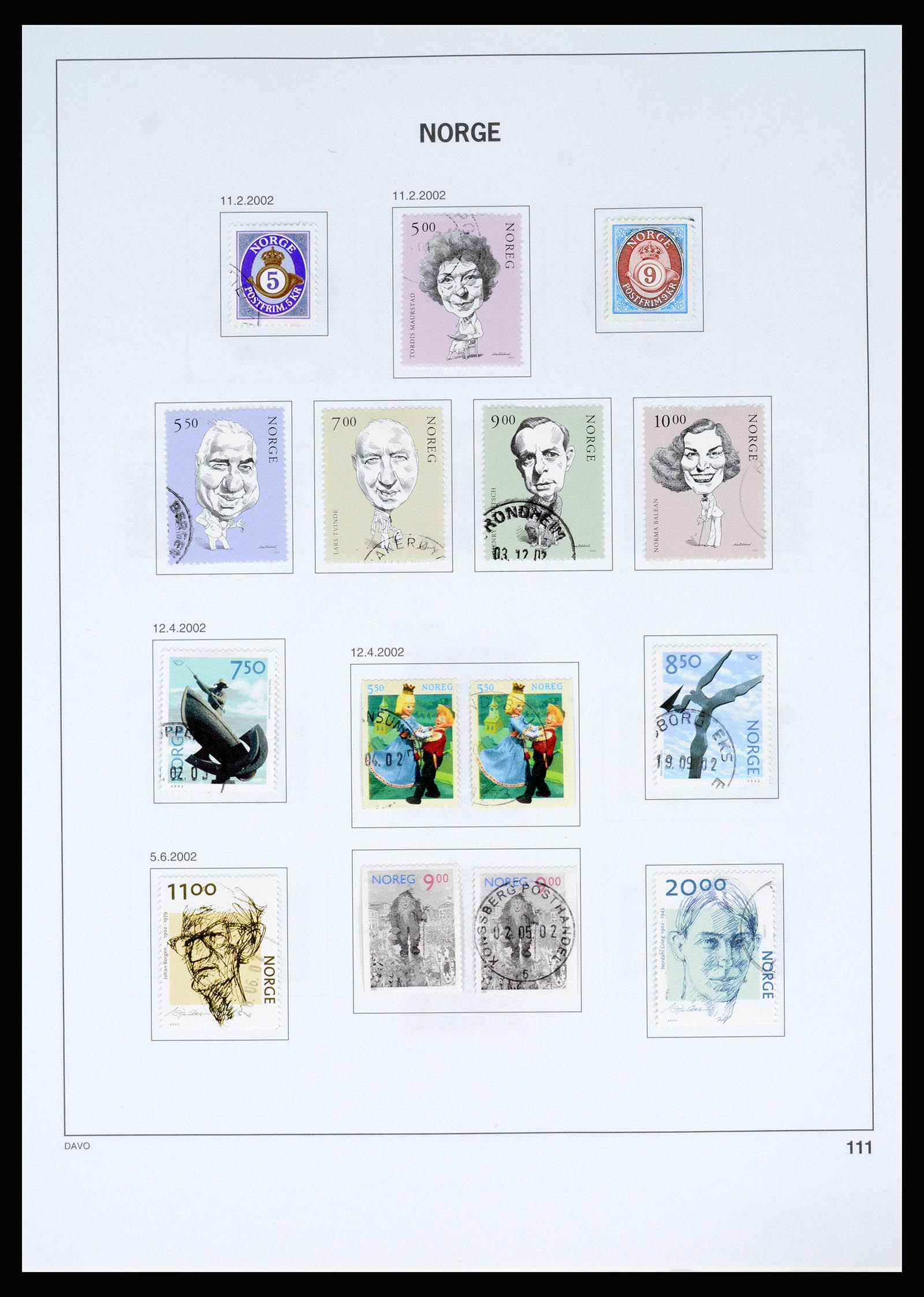 37074 117 - Postzegelverzameling 37074 Noorwegen 1855-2006.