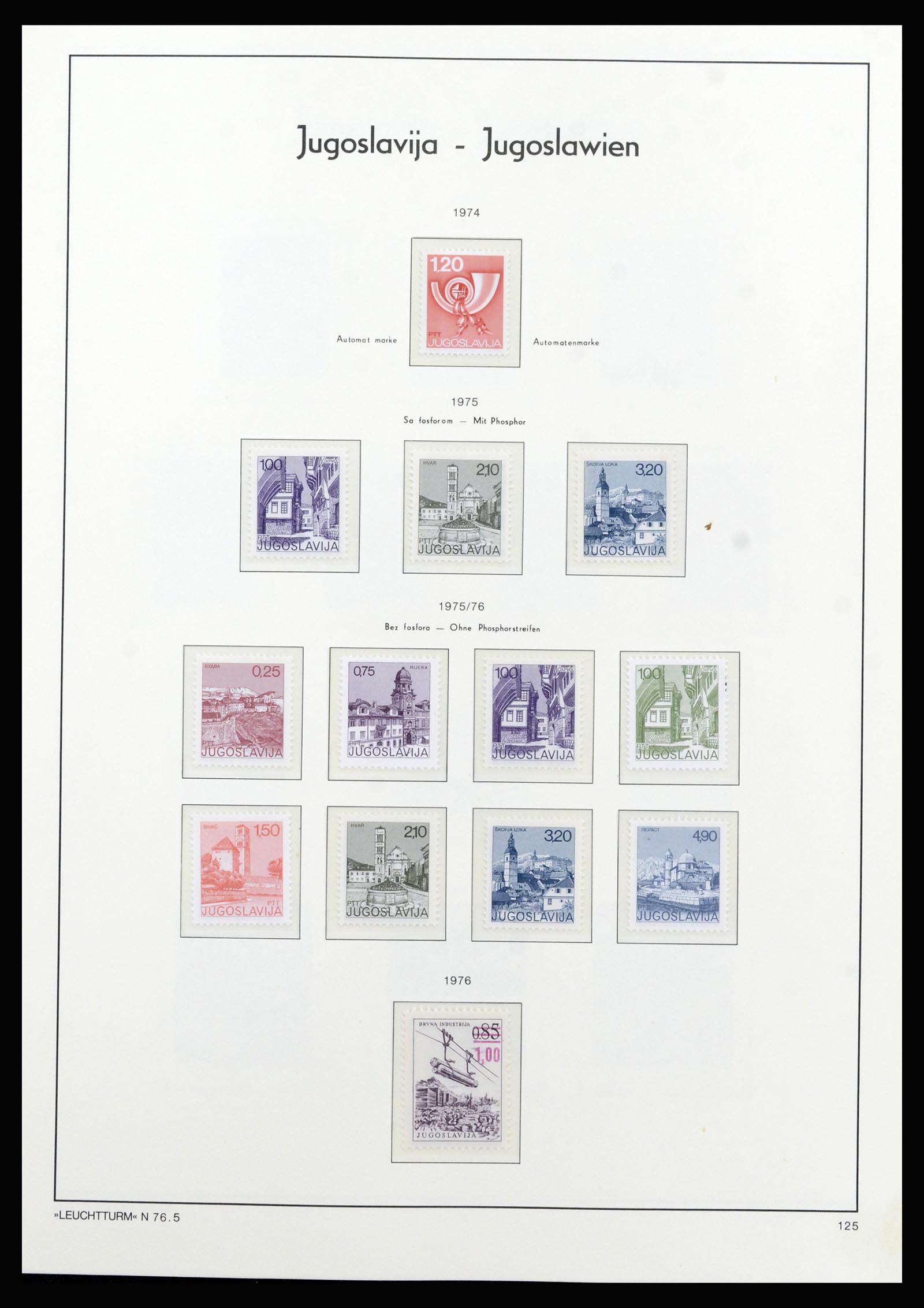 37091 102 - Postzegelverzameling 37091 Joegoslavië 1945-2001.