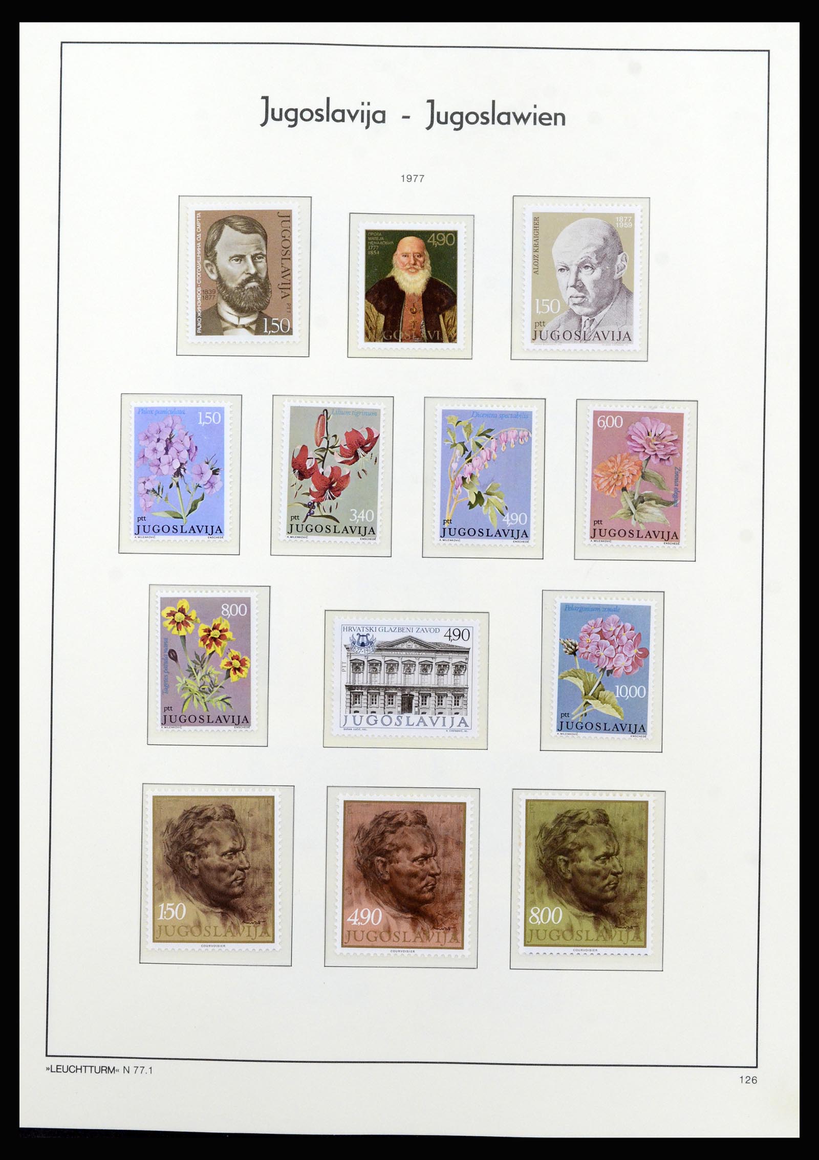 37091 103 - Postzegelverzameling 37091 Joegoslavië 1945-2001.