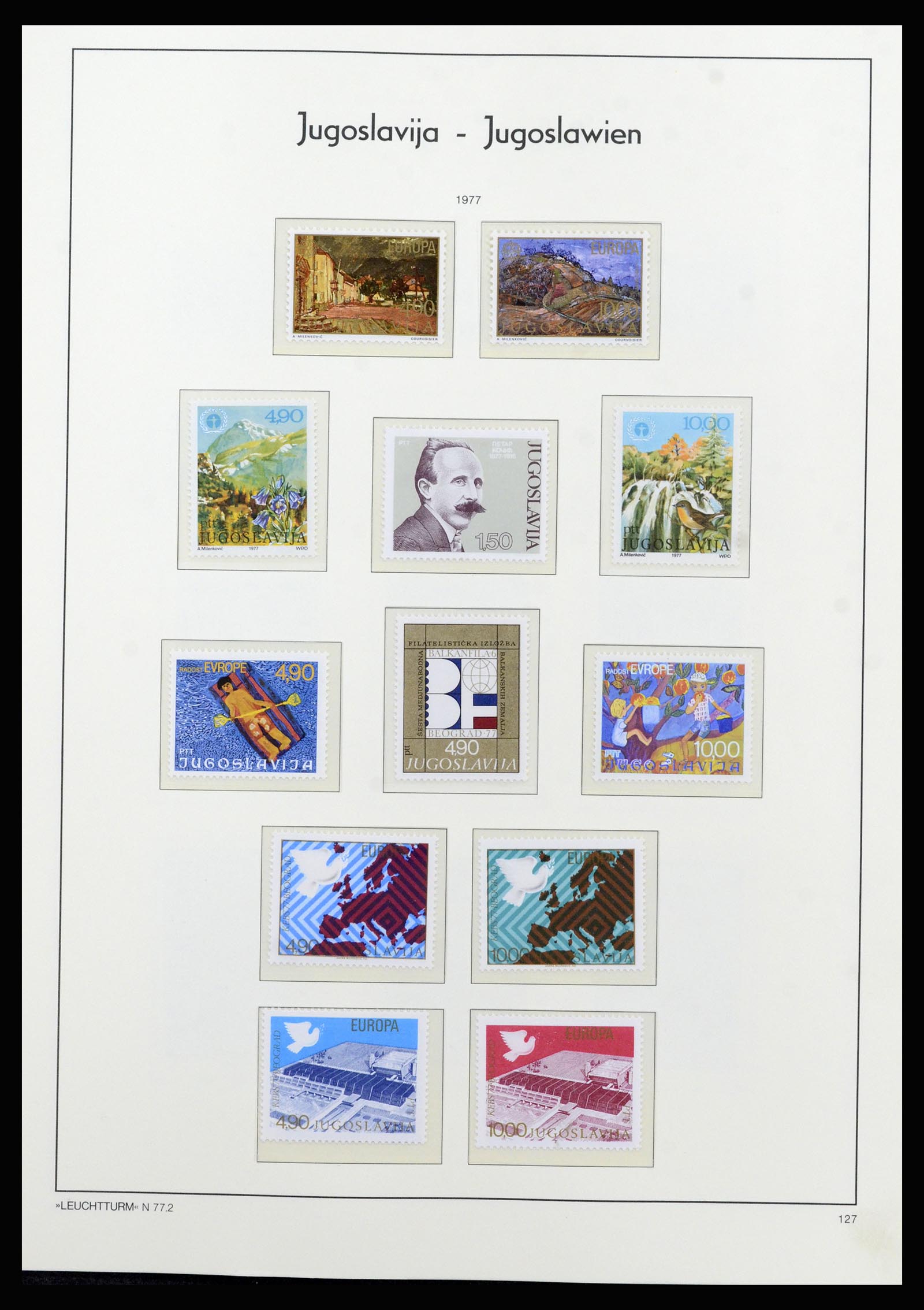 37091 104 - Postzegelverzameling 37091 Joegoslavië 1945-2001.
