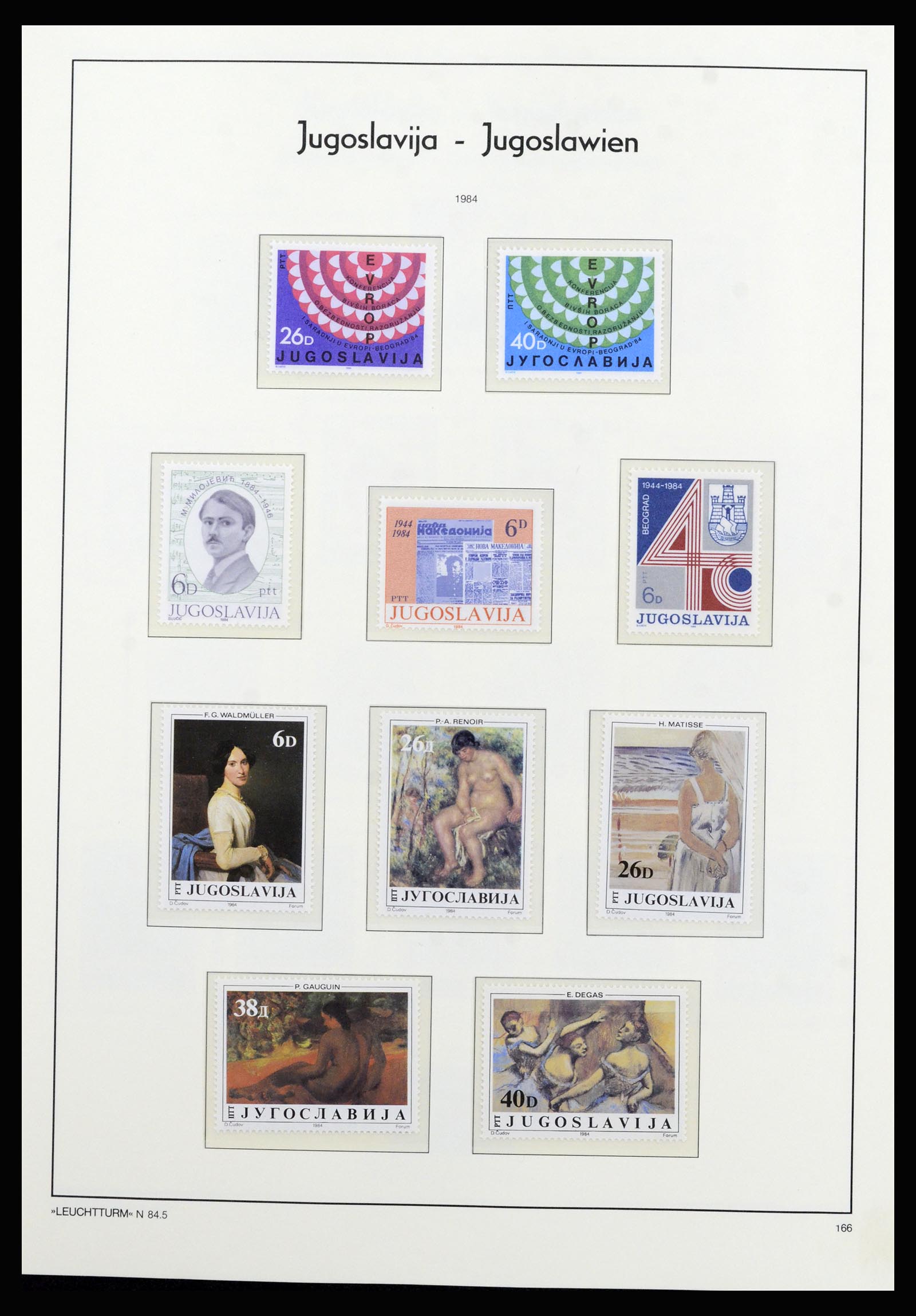 37091 143 - Postzegelverzameling 37091 Joegoslavië 1945-2001.