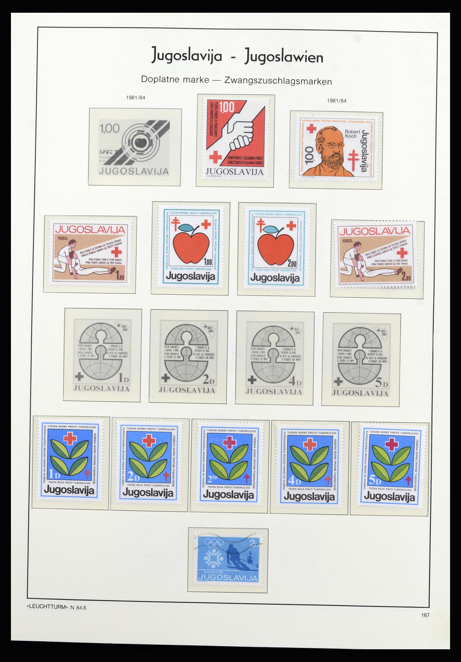 37091 144 - Postzegelverzameling 37091 Joegoslavië 1945-2001.