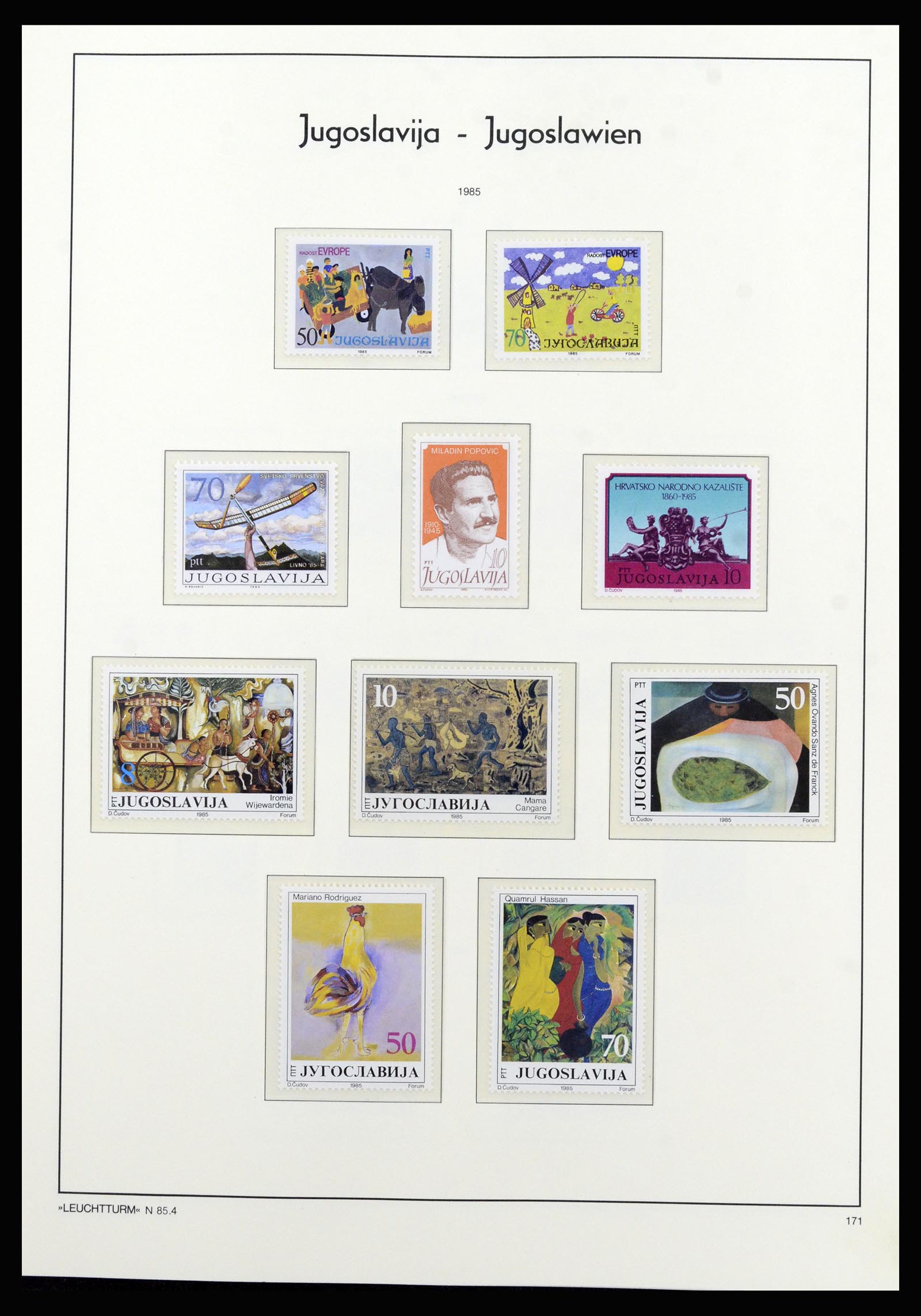 37091 148 - Postzegelverzameling 37091 Joegoslavië 1945-2001.