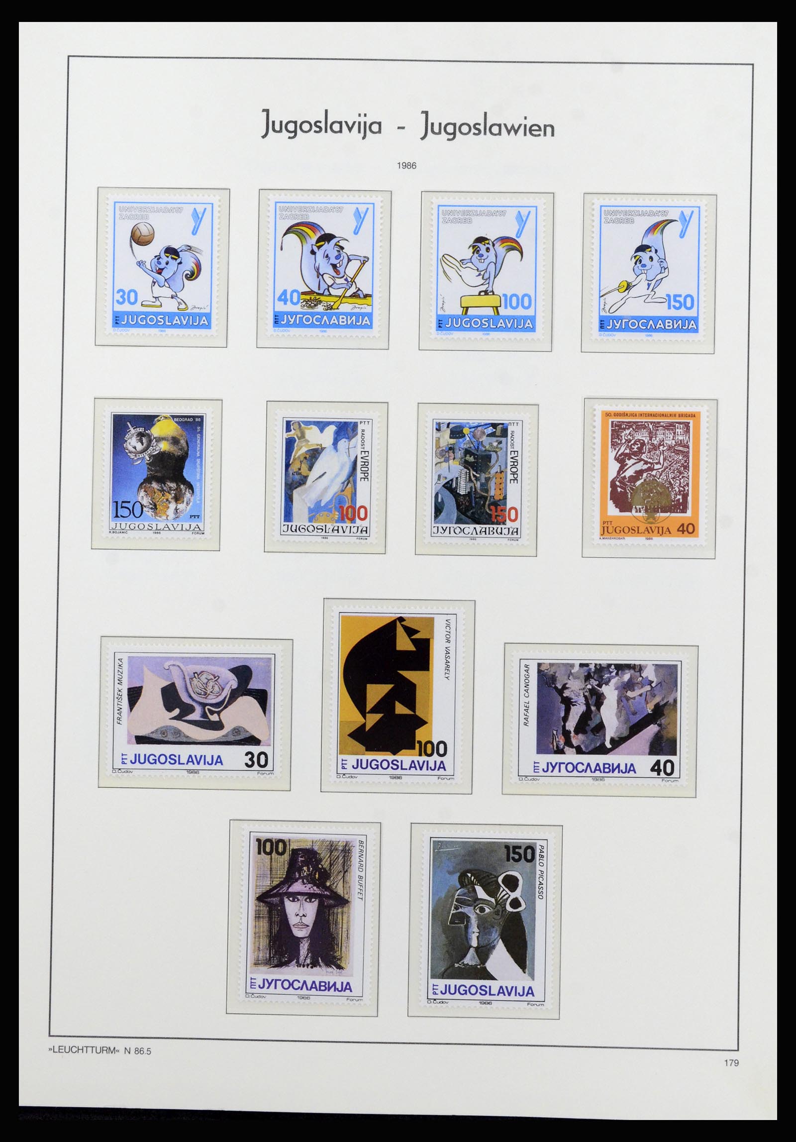 37091 156 - Postzegelverzameling 37091 Joegoslavië 1945-2001.