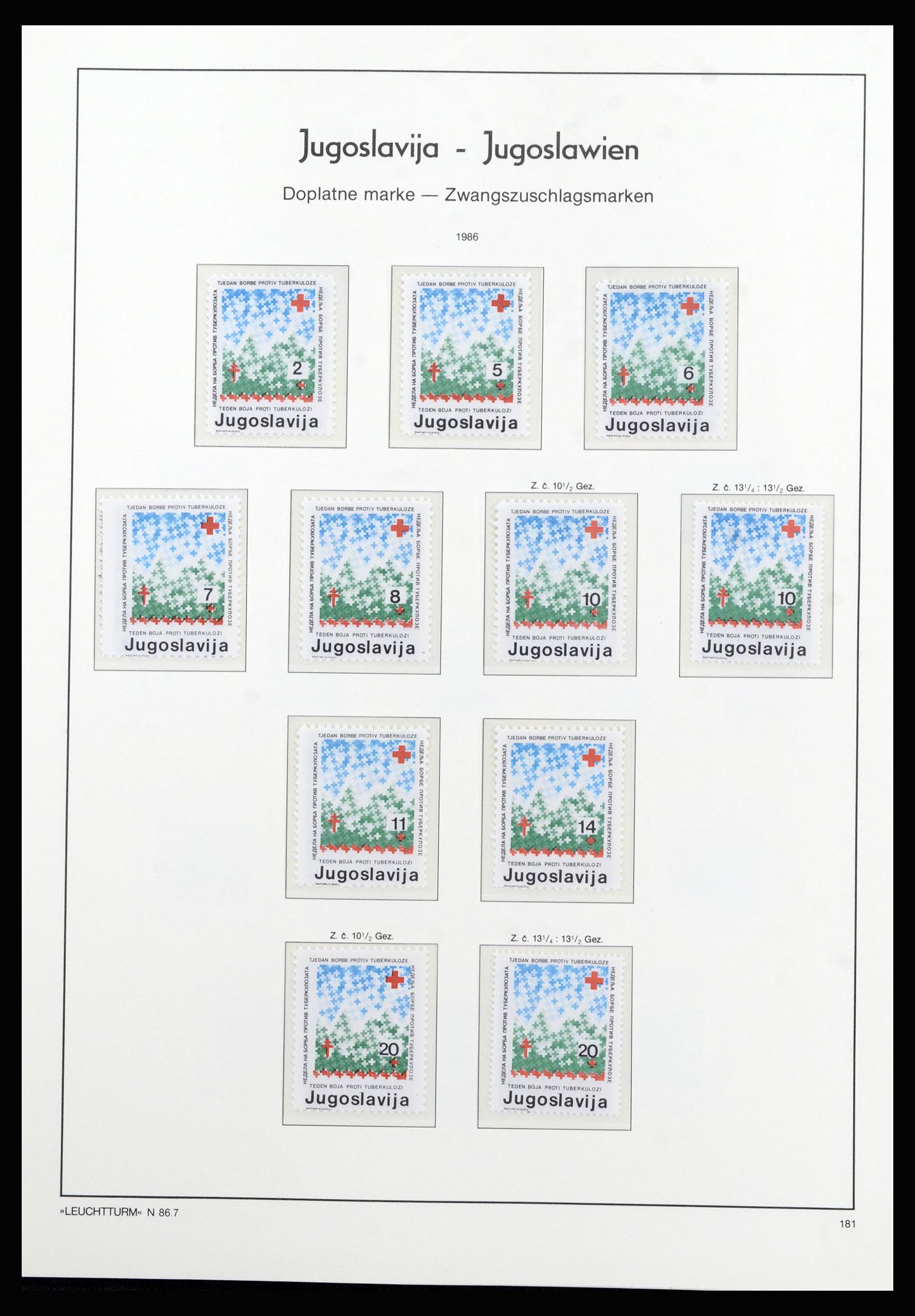 37091 158 - Postzegelverzameling 37091 Joegoslavië 1945-2001.