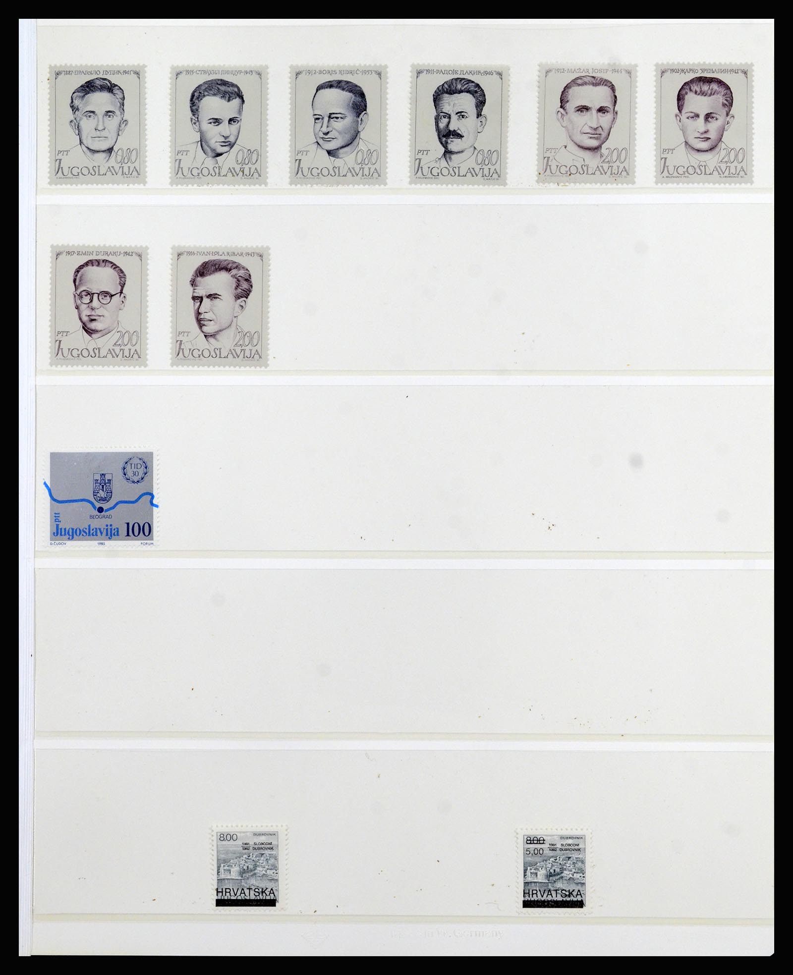 37091 160 - Postzegelverzameling 37091 Joegoslavië 1945-2001.