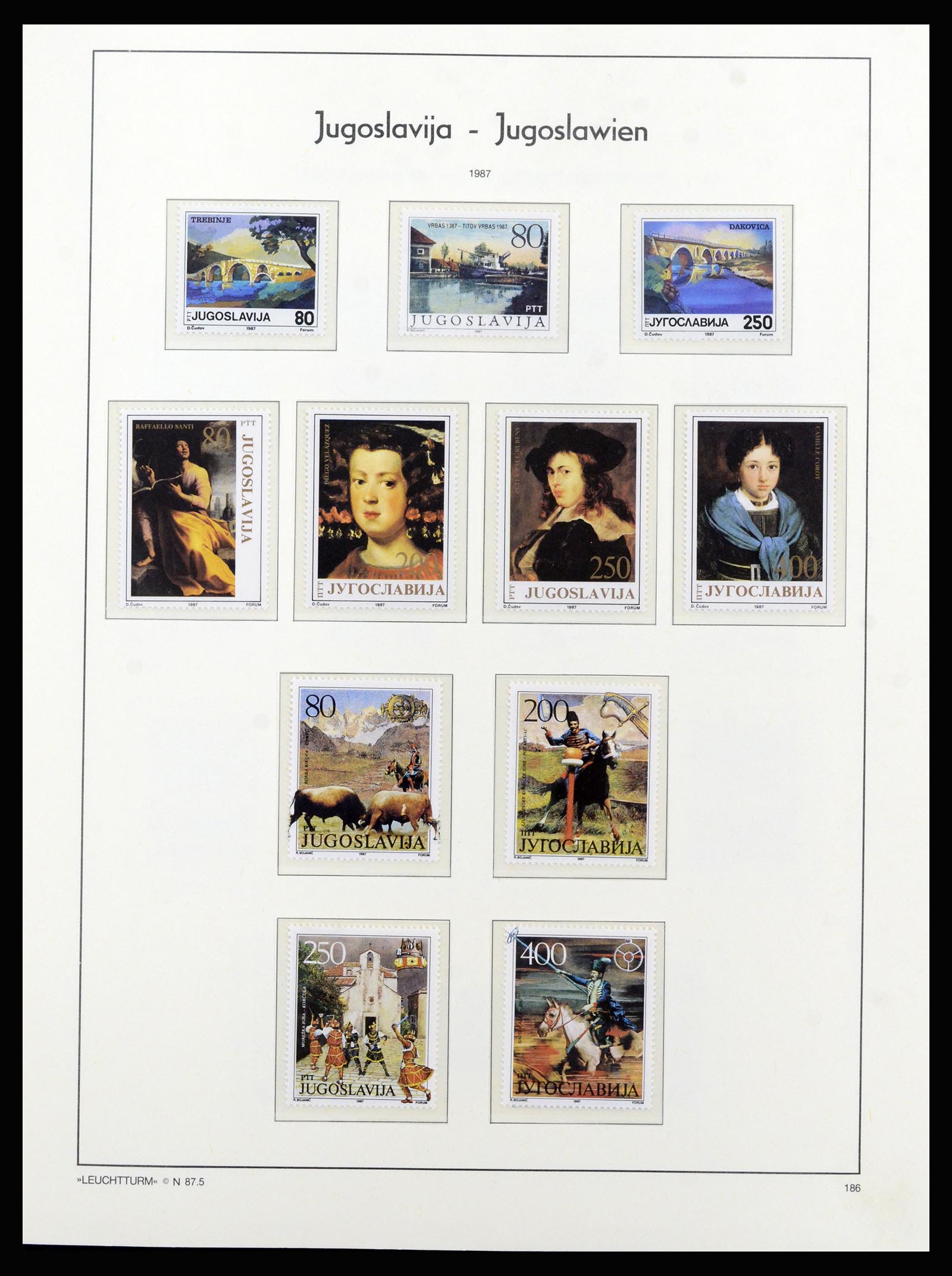 37091 170 - Postzegelverzameling 37091 Joegoslavië 1945-2001.