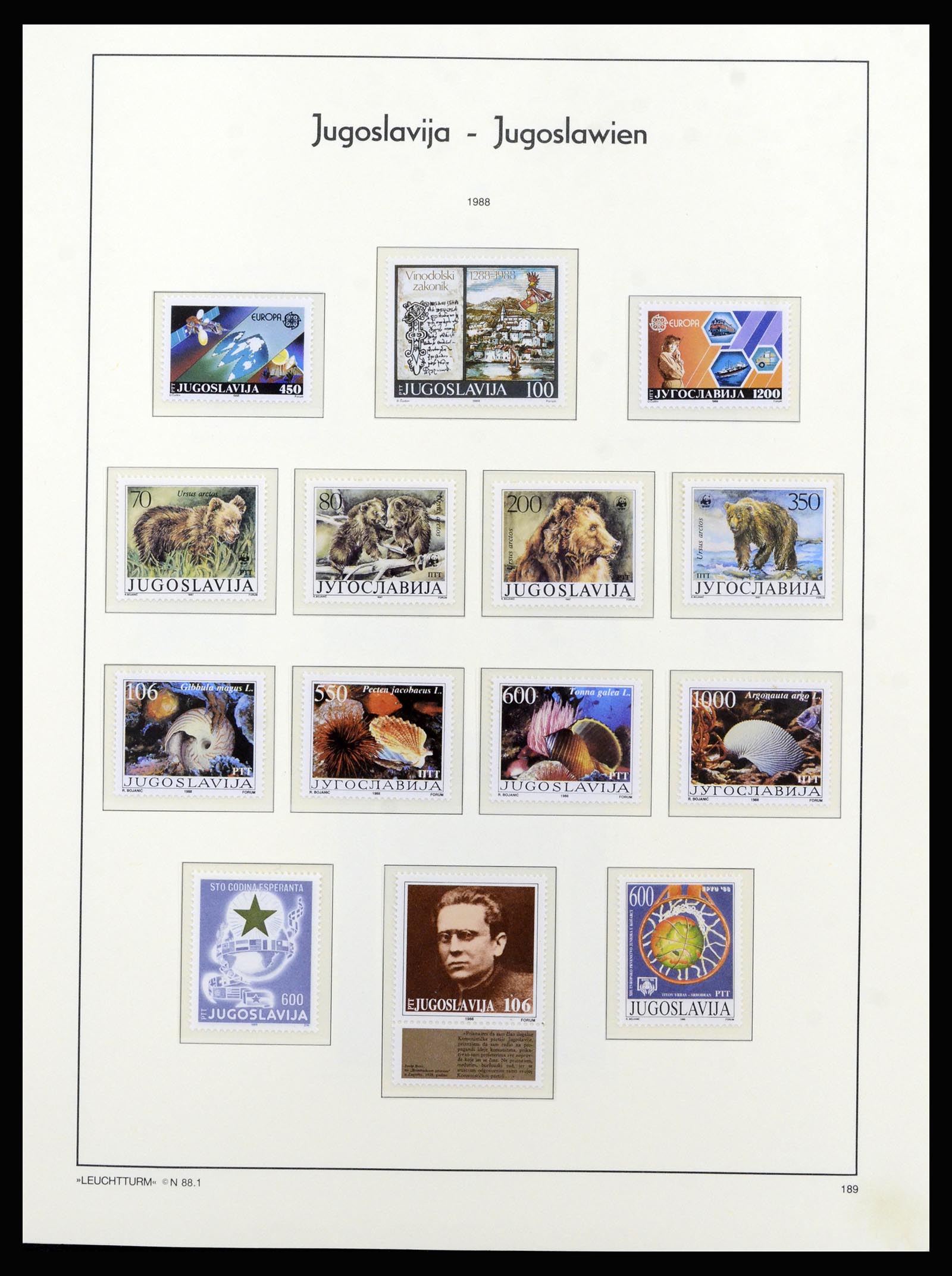 37091 173 - Postzegelverzameling 37091 Joegoslavië 1945-2001.
