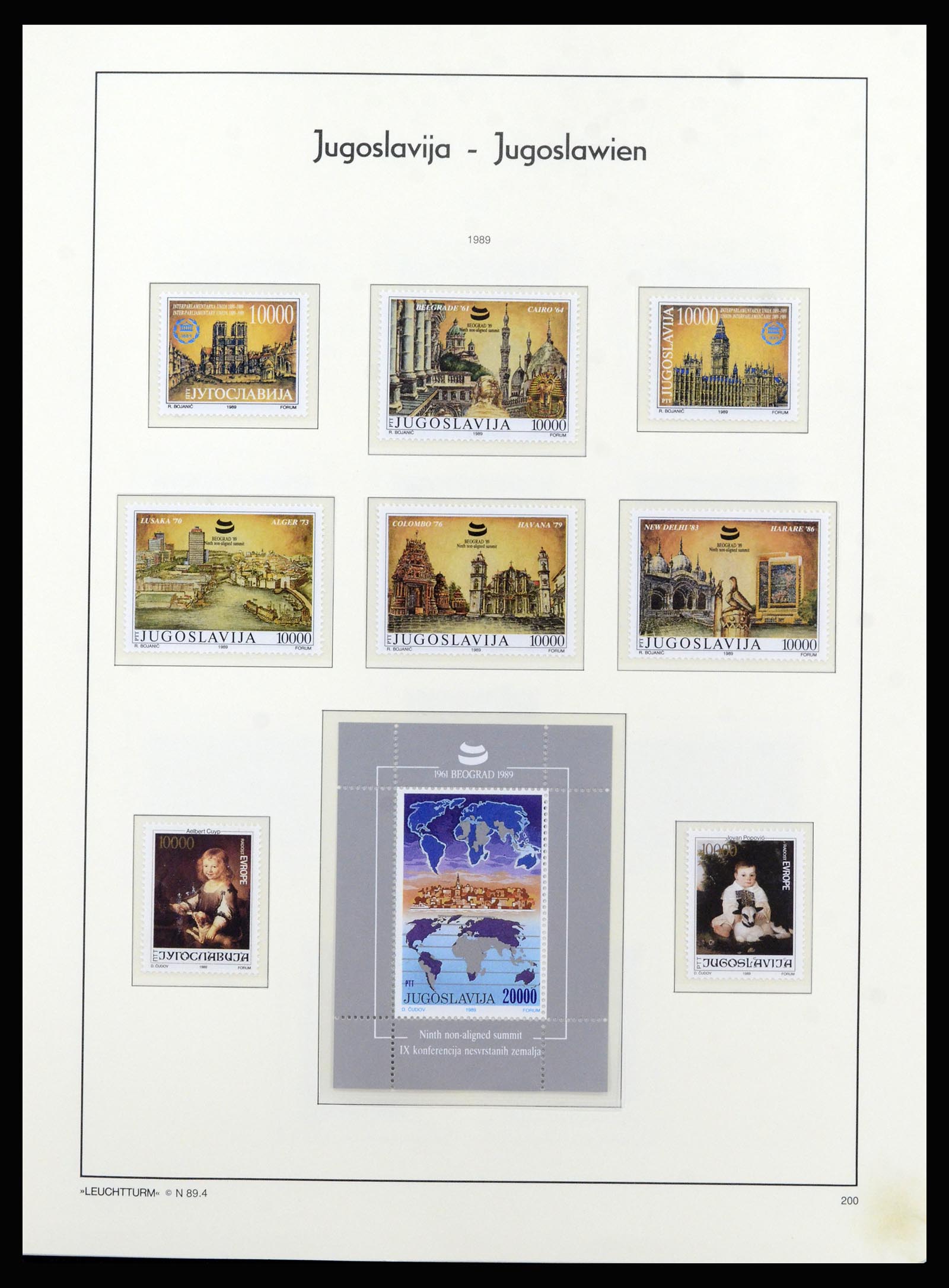 37091 184 - Postzegelverzameling 37091 Joegoslavië 1945-2001.