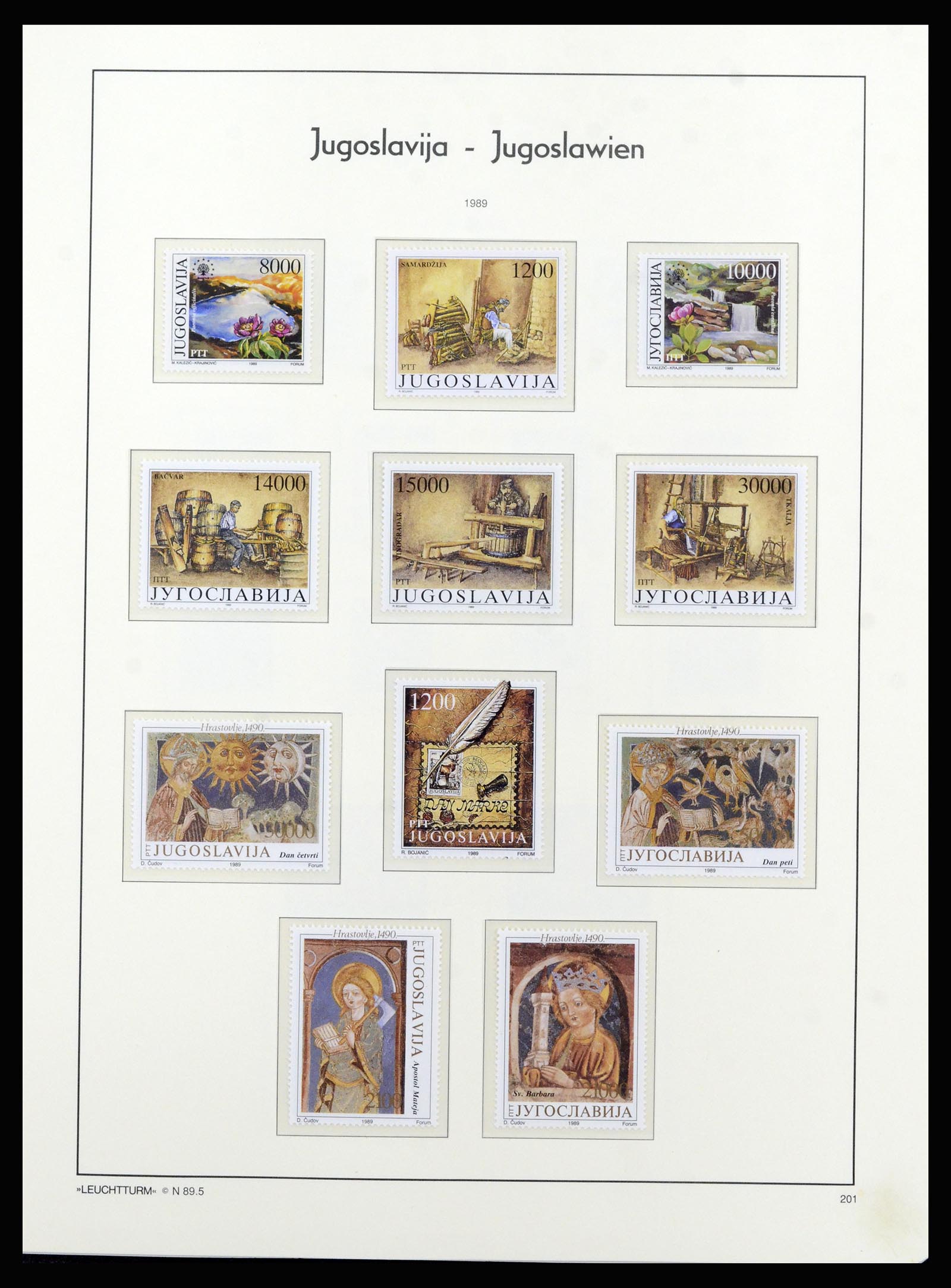 37091 185 - Postzegelverzameling 37091 Joegoslavië 1945-2001.