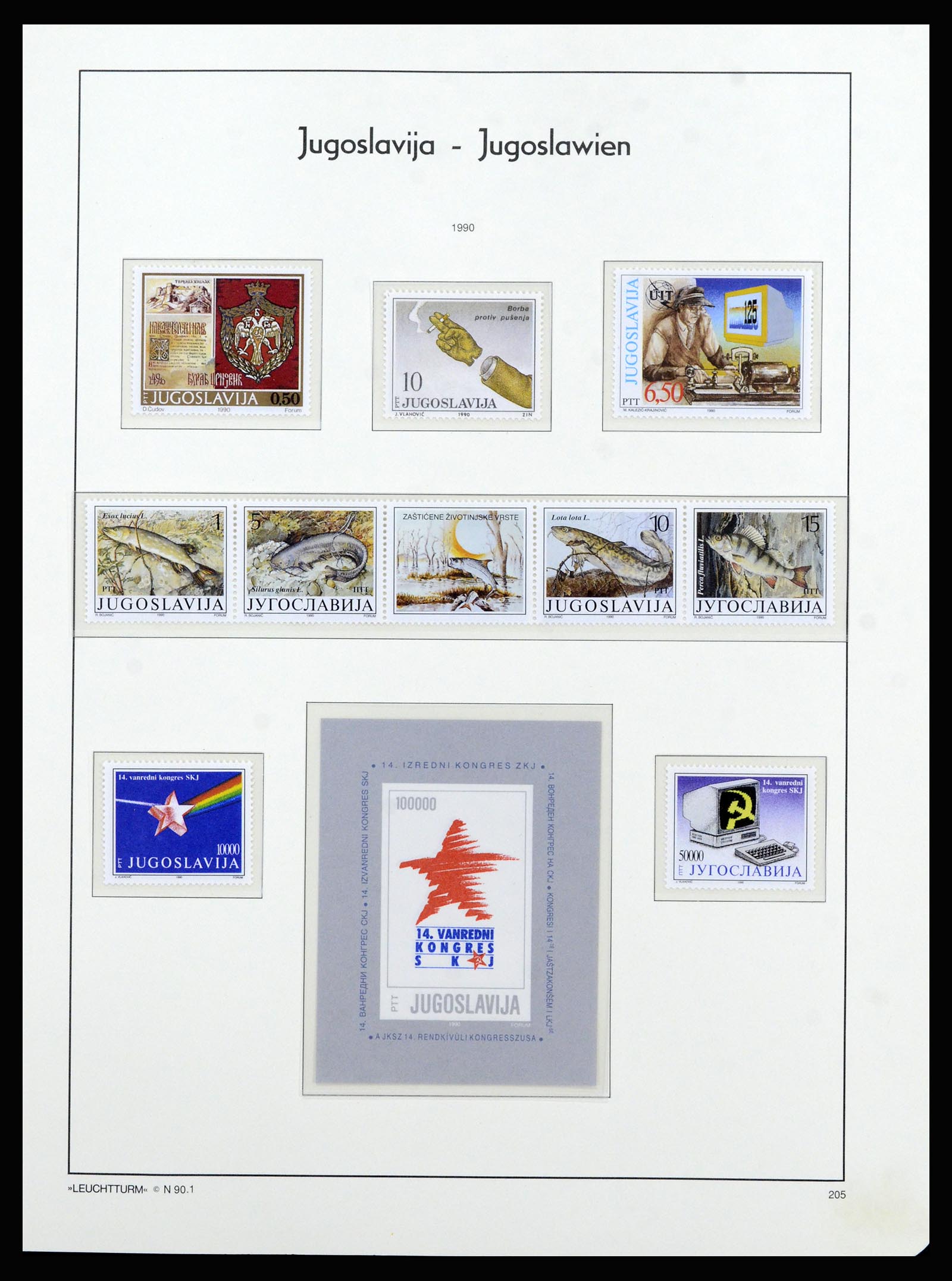 37091 189 - Postzegelverzameling 37091 Joegoslavië 1945-2001.