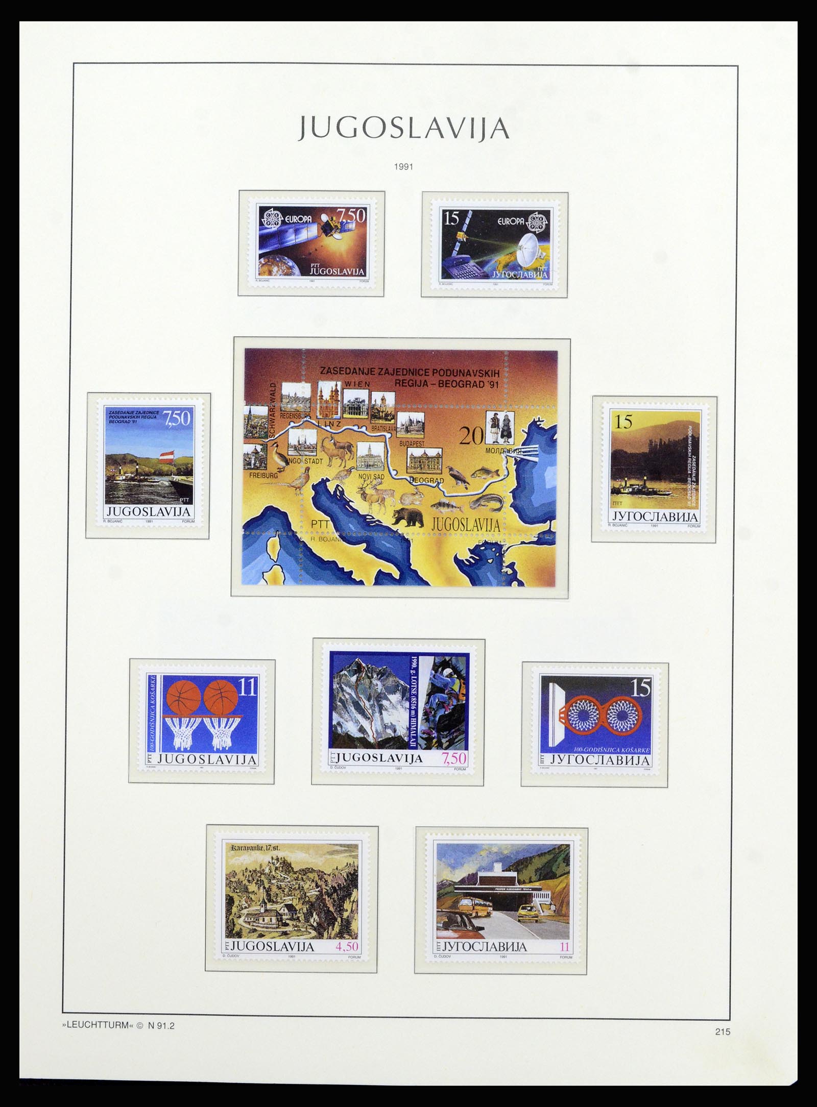 37091 199 - Postzegelverzameling 37091 Joegoslavië 1945-2001.