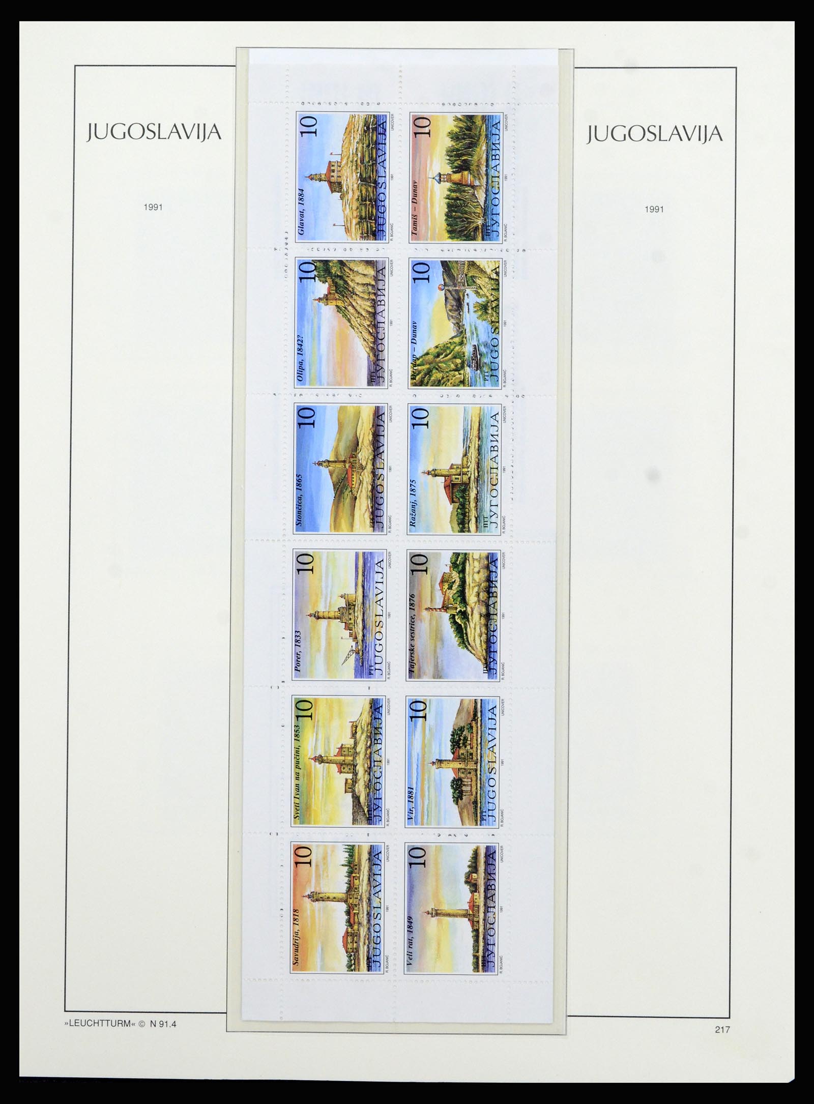 37091 201 - Postzegelverzameling 37091 Joegoslavië 1945-2001.