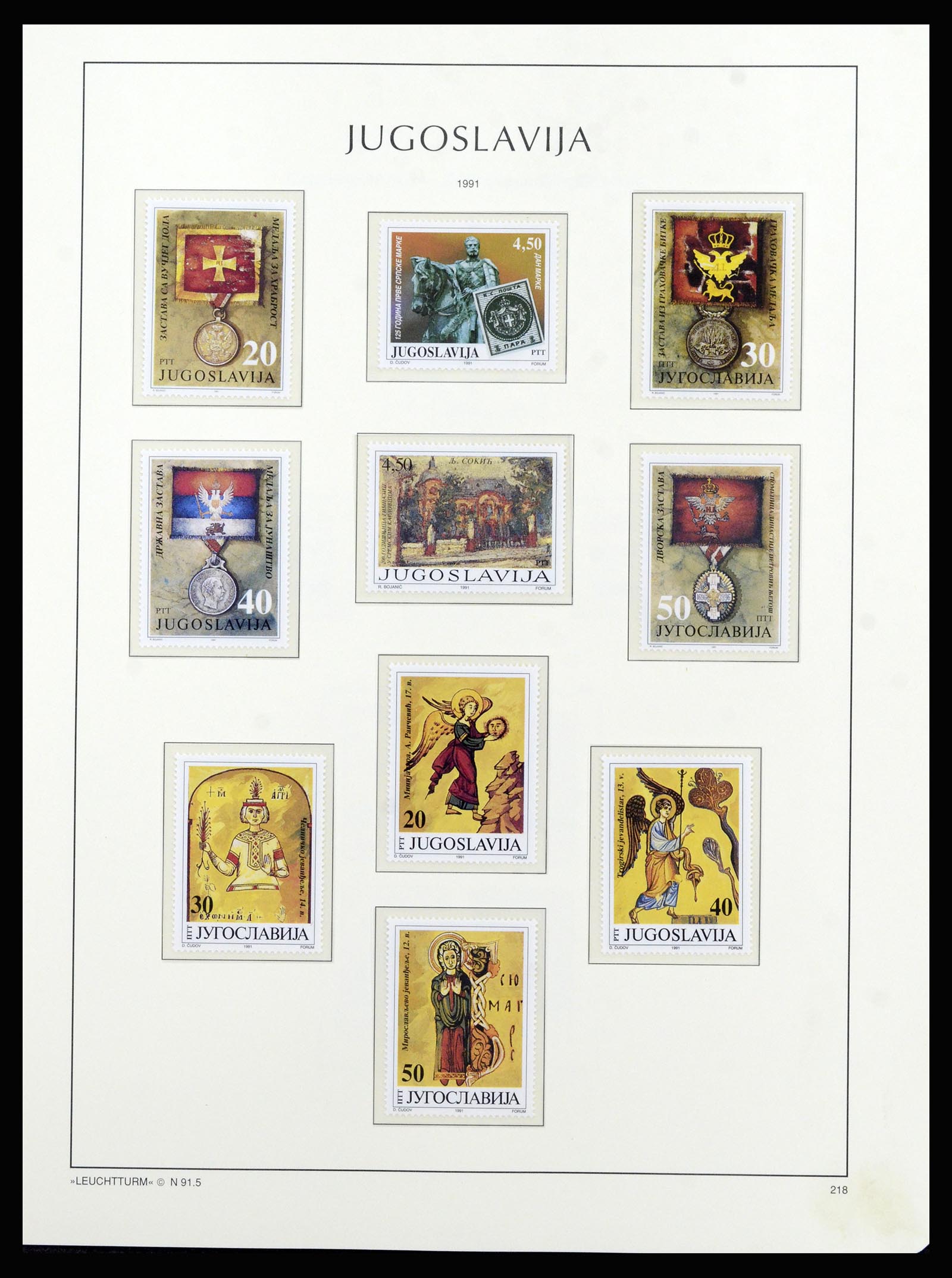37091 202 - Postzegelverzameling 37091 Joegoslavië 1945-2001.