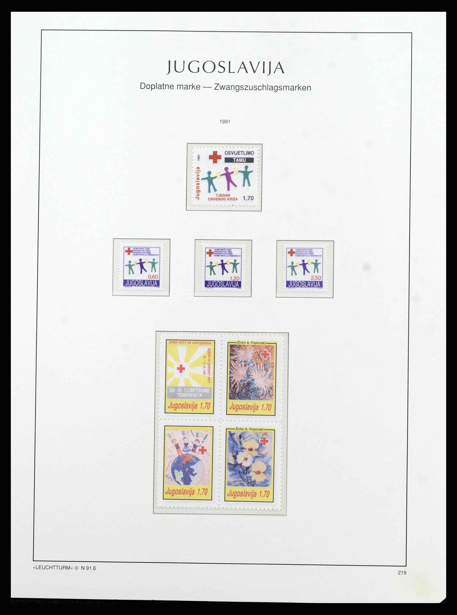 37091 203 - Postzegelverzameling 37091 Joegoslavië 1945-2001.