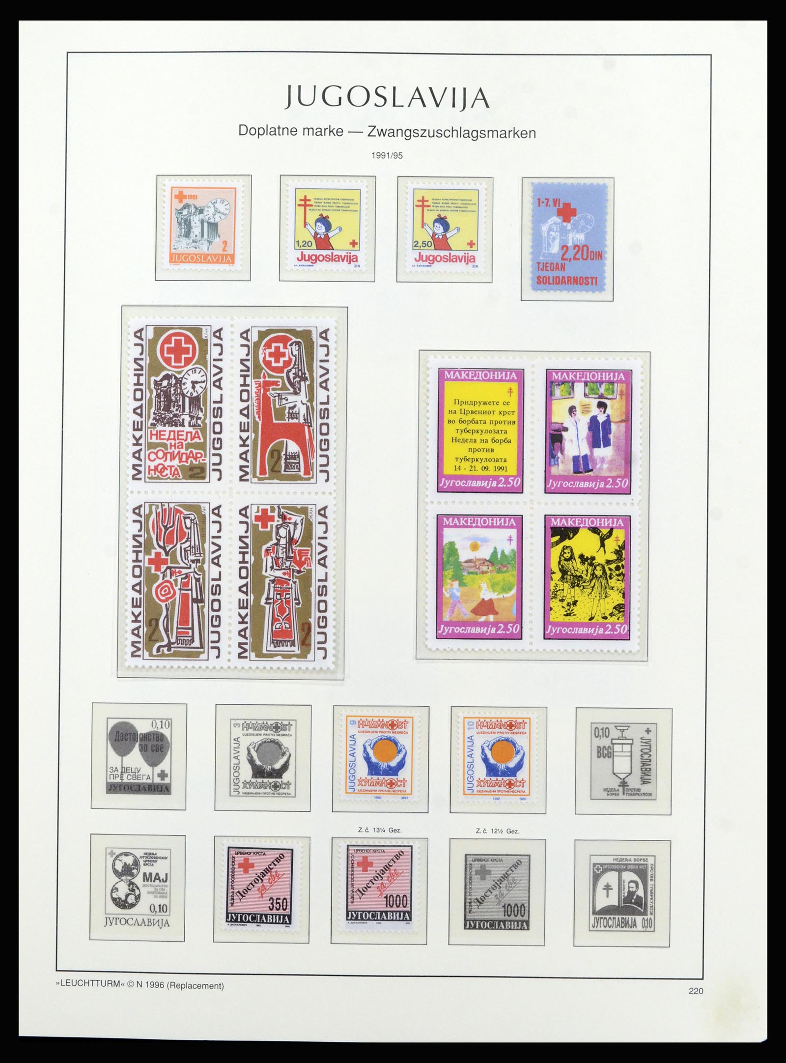 37091 204 - Postzegelverzameling 37091 Joegoslavië 1945-2001.