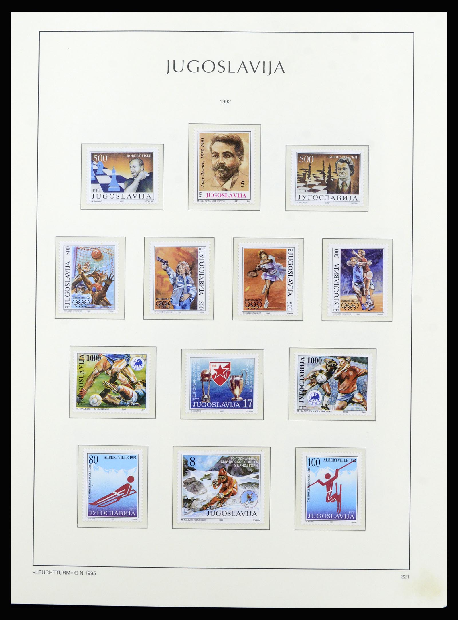 37091 205 - Postzegelverzameling 37091 Joegoslavië 1945-2001.