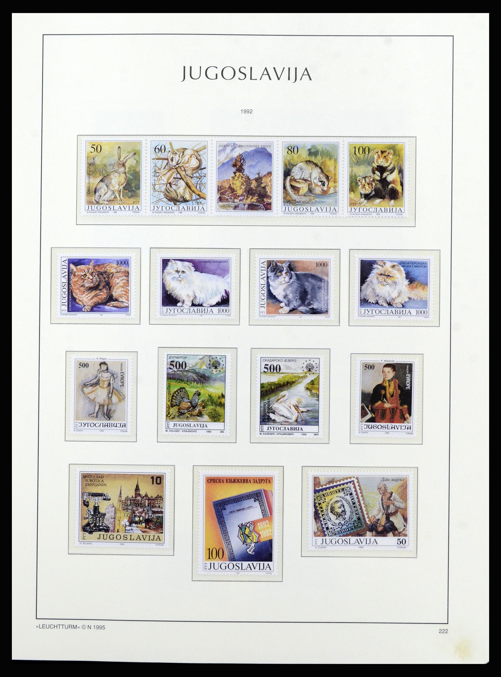 37091 206 - Postzegelverzameling 37091 Joegoslavië 1945-2001.