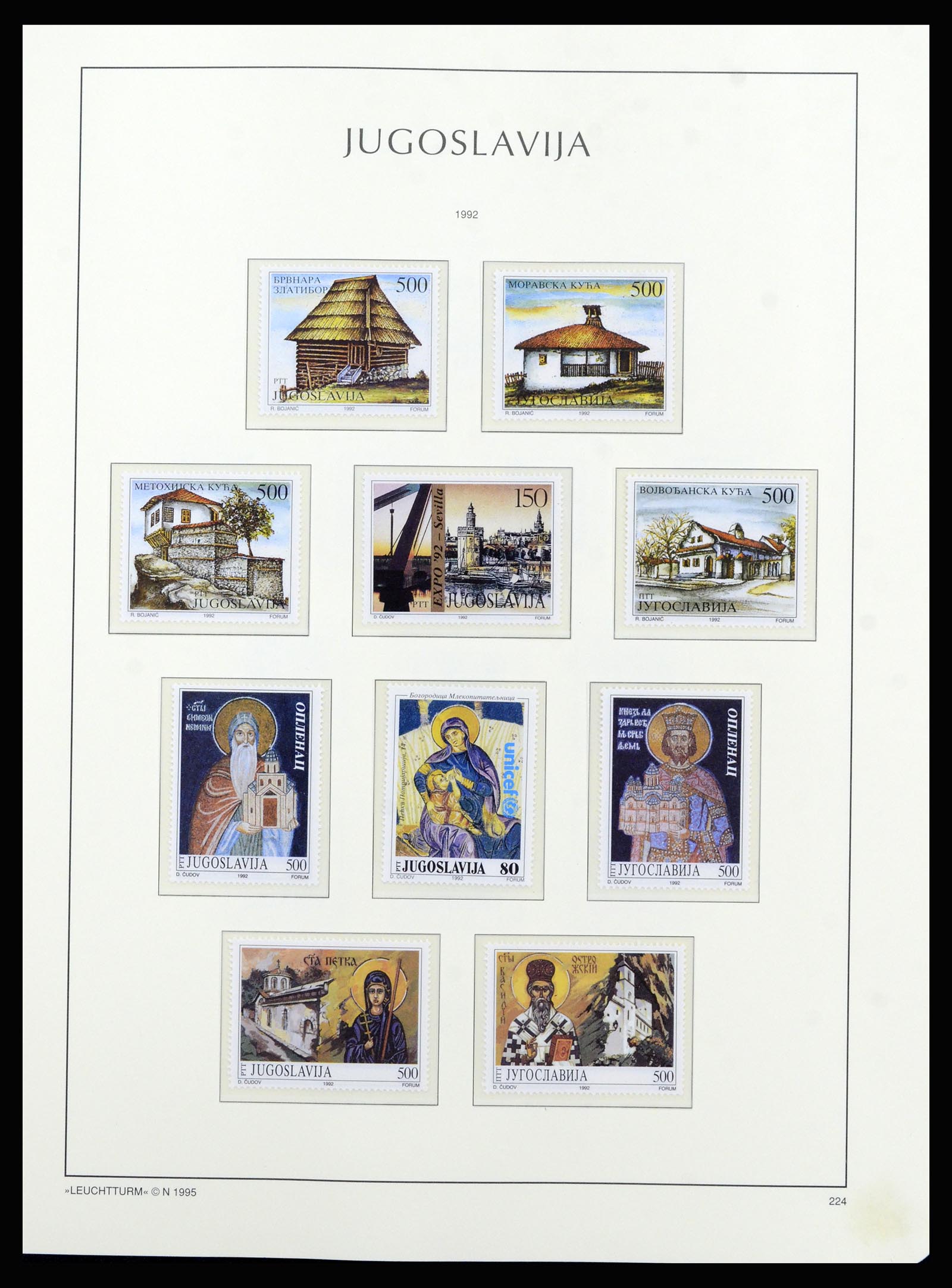 37091 208 - Postzegelverzameling 37091 Joegoslavië 1945-2001.