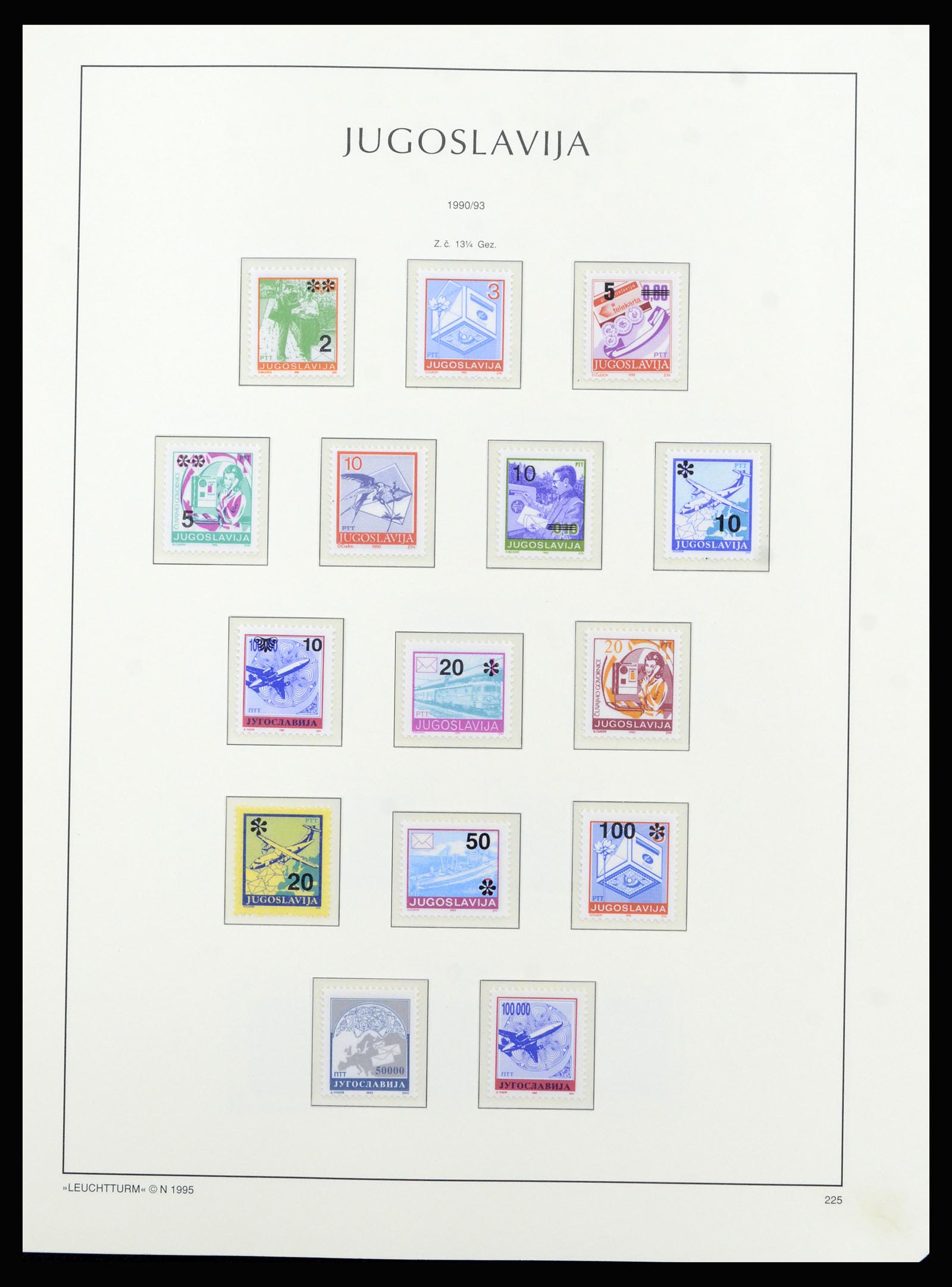37091 209 - Postzegelverzameling 37091 Joegoslavië 1945-2001.
