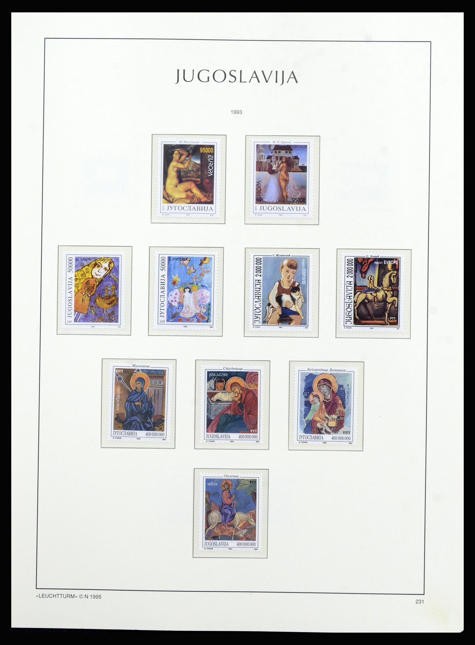 37091 215 - Postzegelverzameling 37091 Joegoslavië 1945-2001.