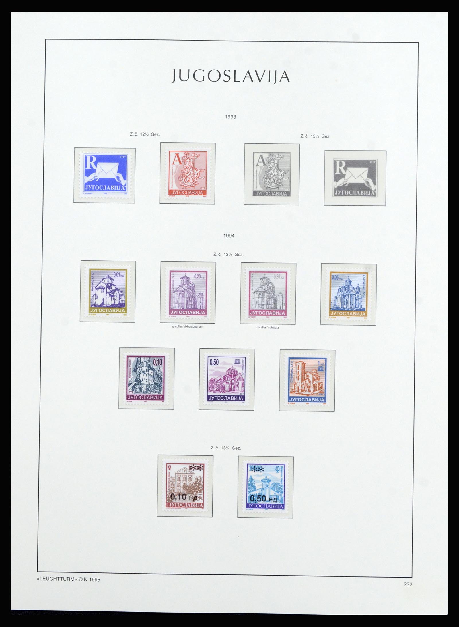 37091 216 - Postzegelverzameling 37091 Joegoslavië 1945-2001.