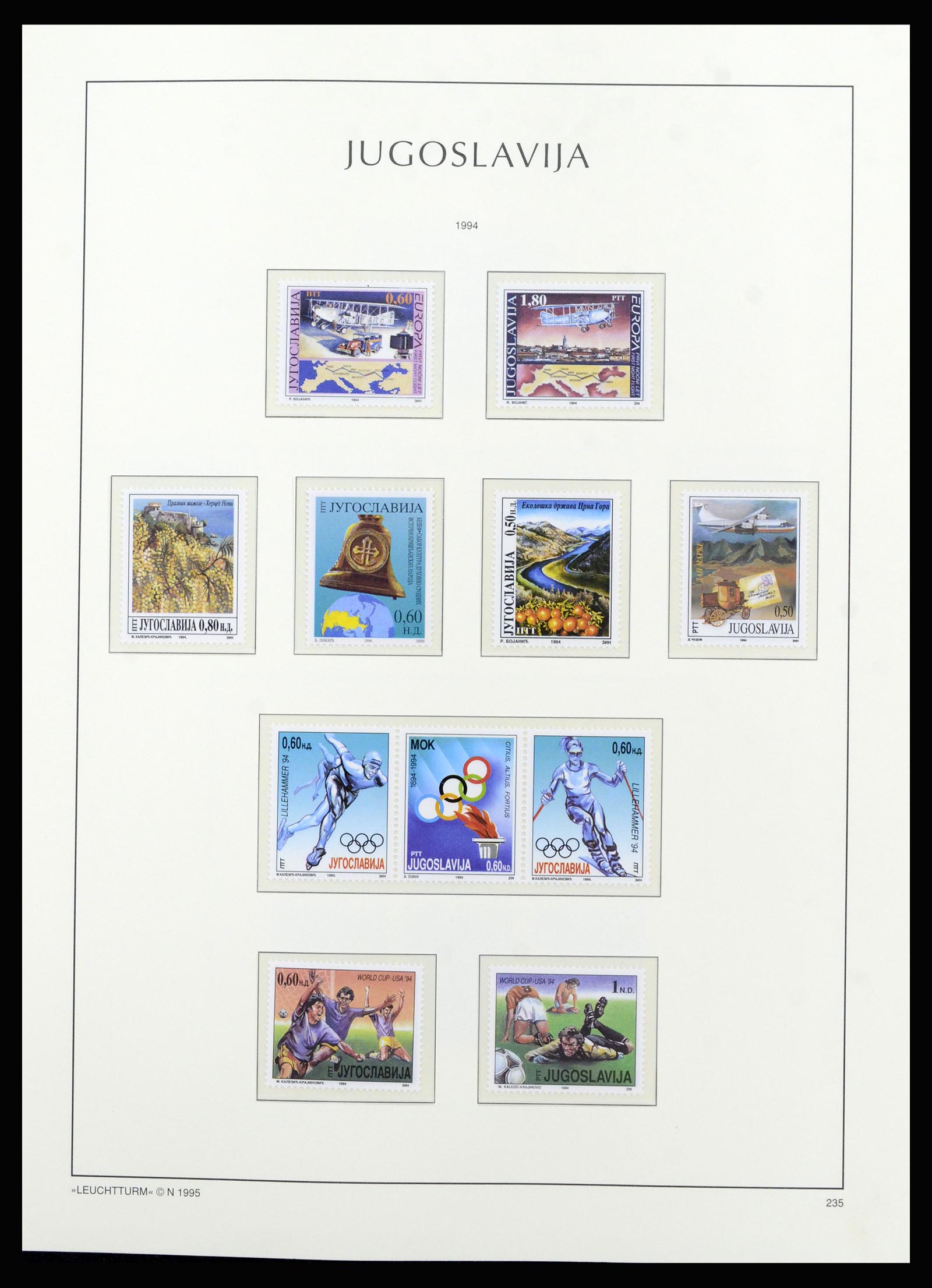 37091 219 - Postzegelverzameling 37091 Joegoslavië 1945-2001.