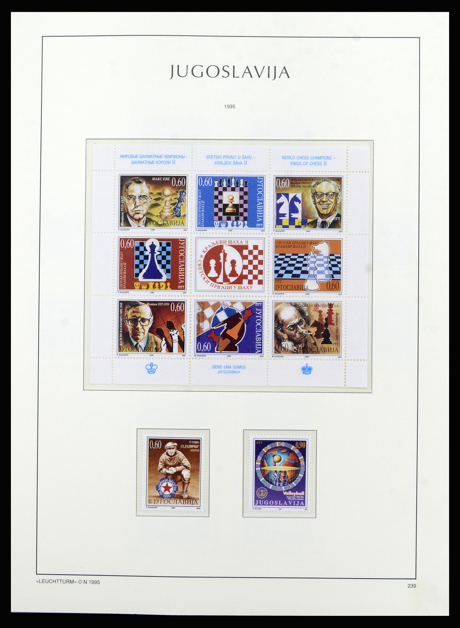 37091 223 - Postzegelverzameling 37091 Joegoslavië 1945-2001.