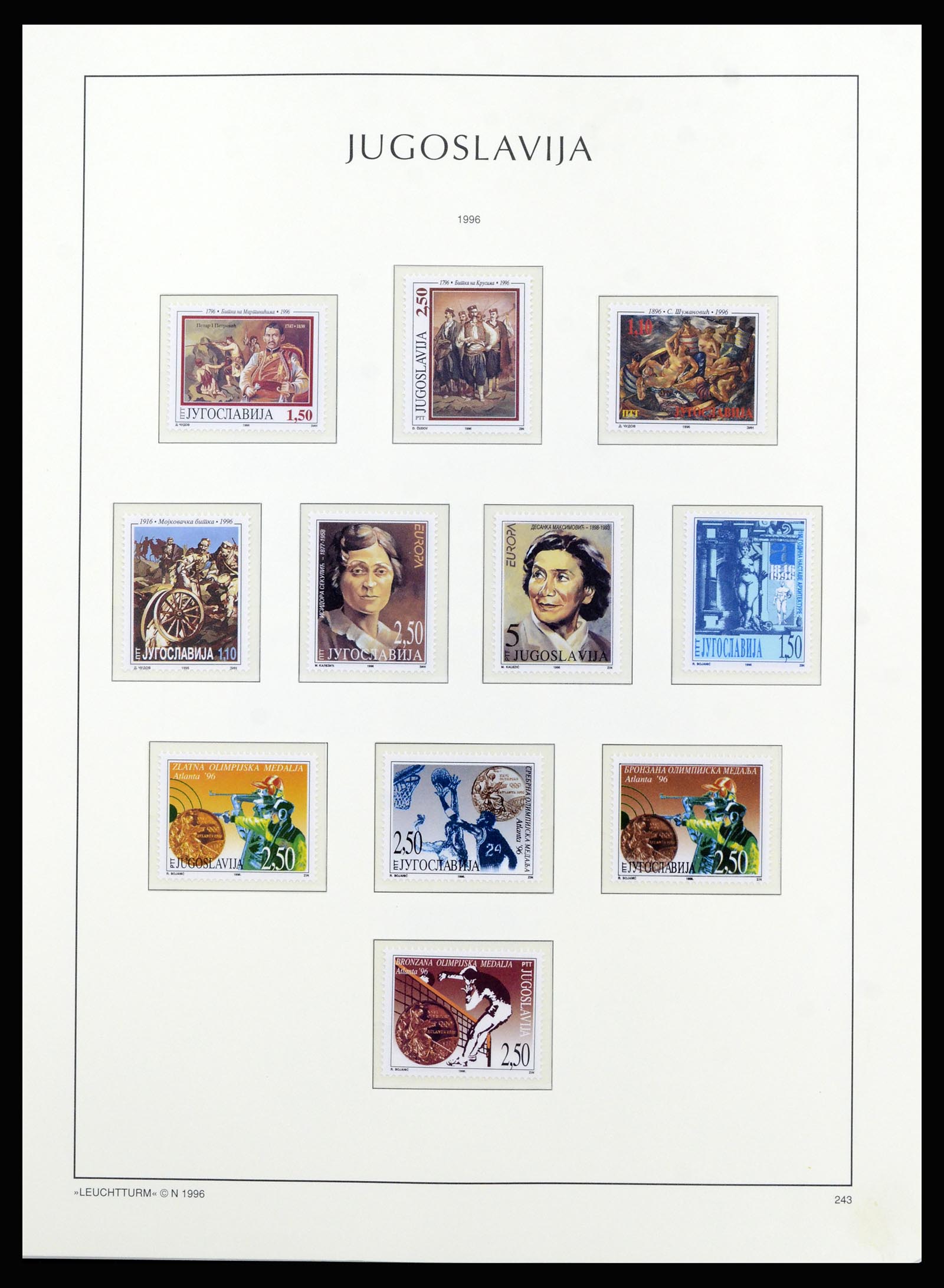 37091 227 - Postzegelverzameling 37091 Joegoslavië 1945-2001.