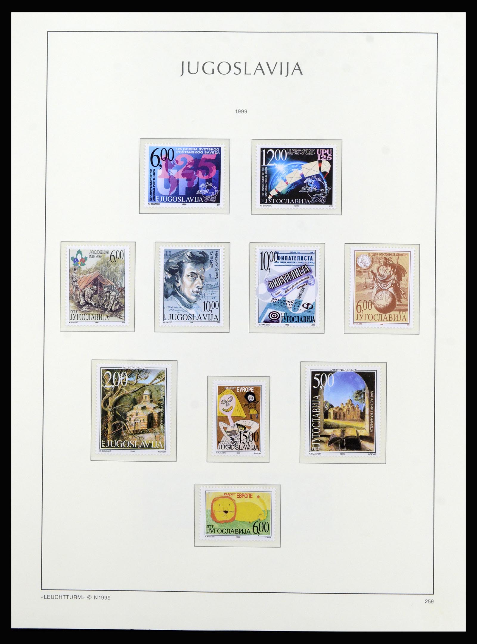 37091 243 - Postzegelverzameling 37091 Joegoslavië 1945-2001.