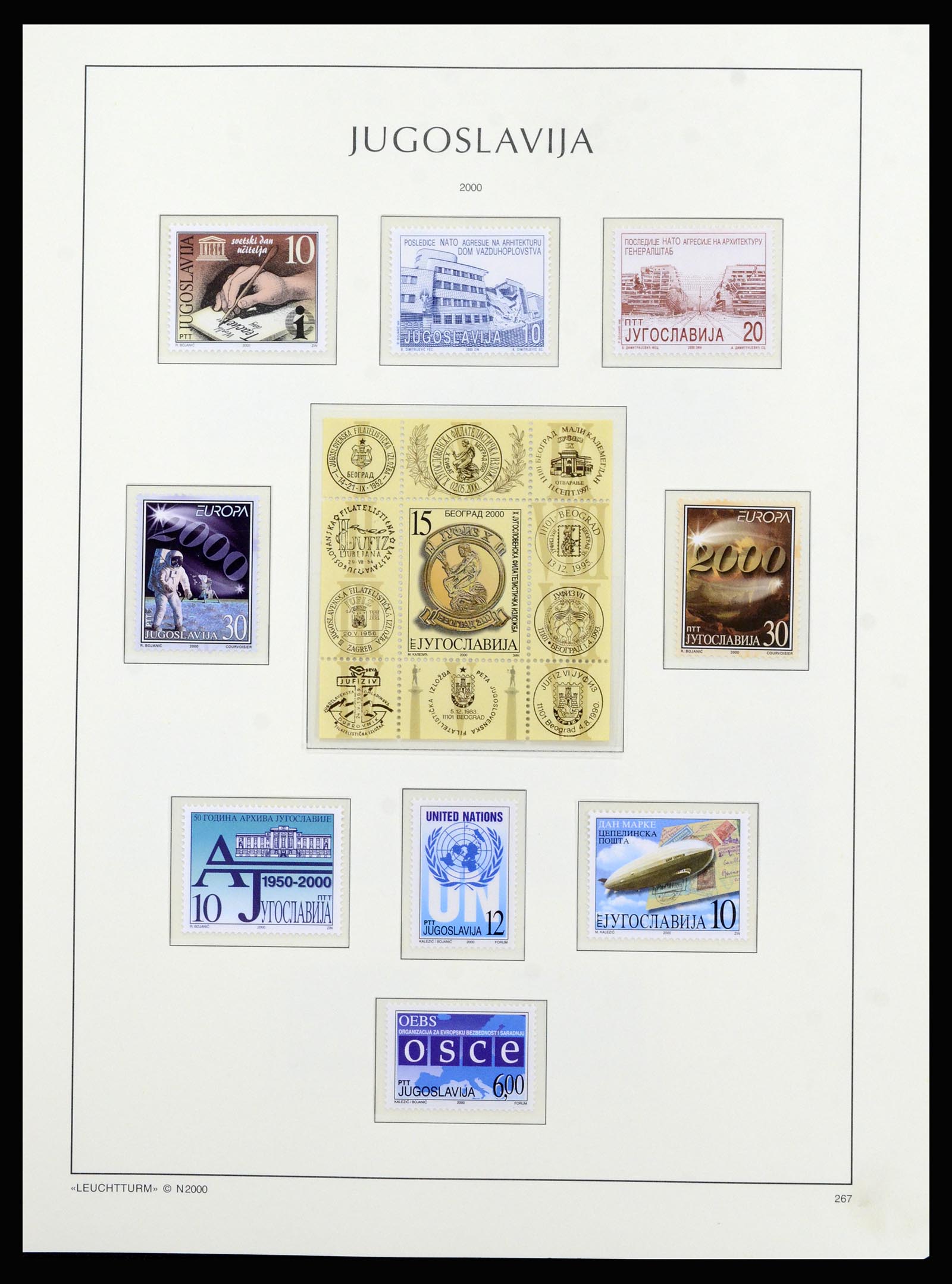 37091 251 - Postzegelverzameling 37091 Joegoslavië 1945-2001.