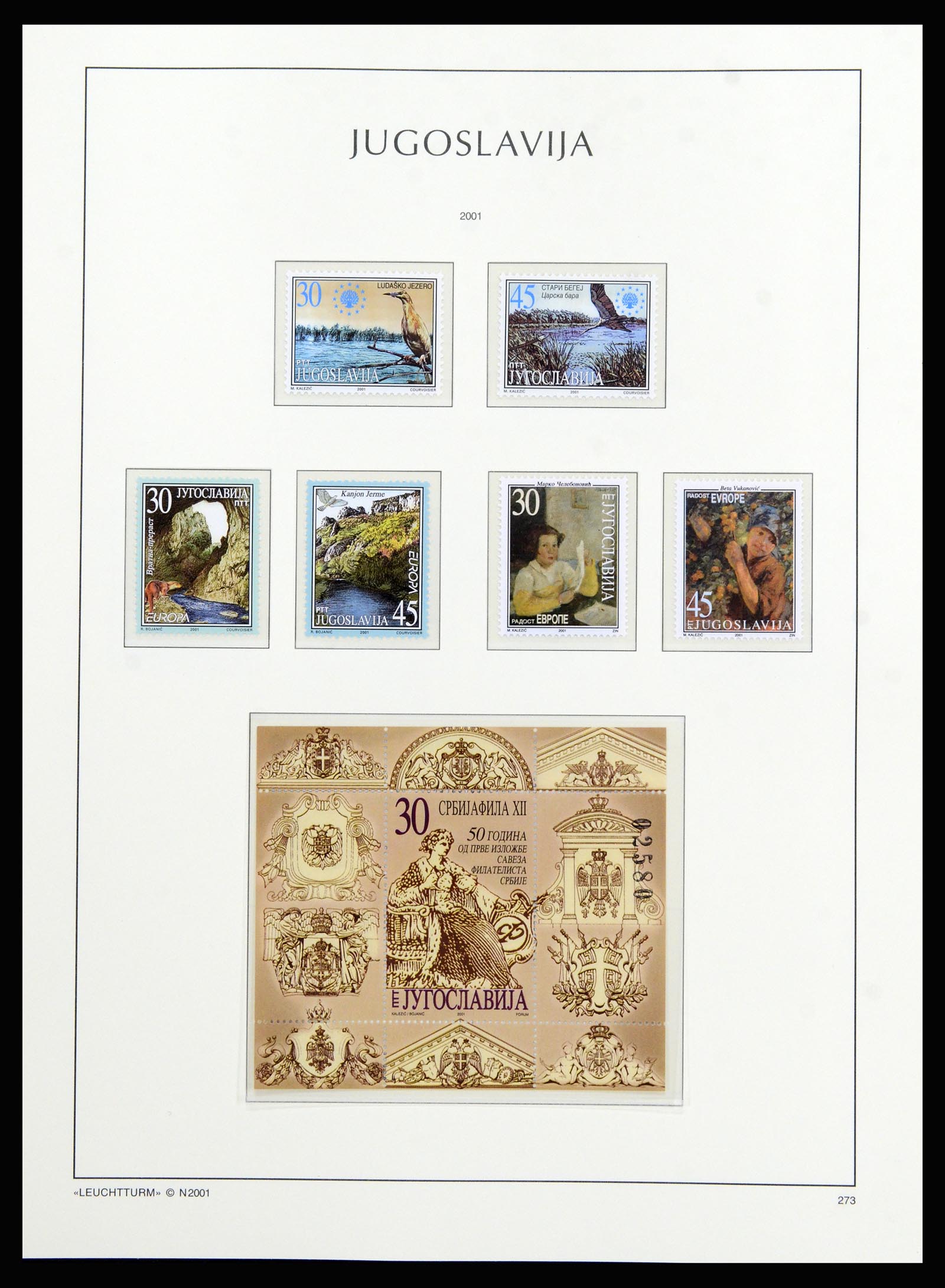 37091 257 - Postzegelverzameling 37091 Joegoslavië 1945-2001.