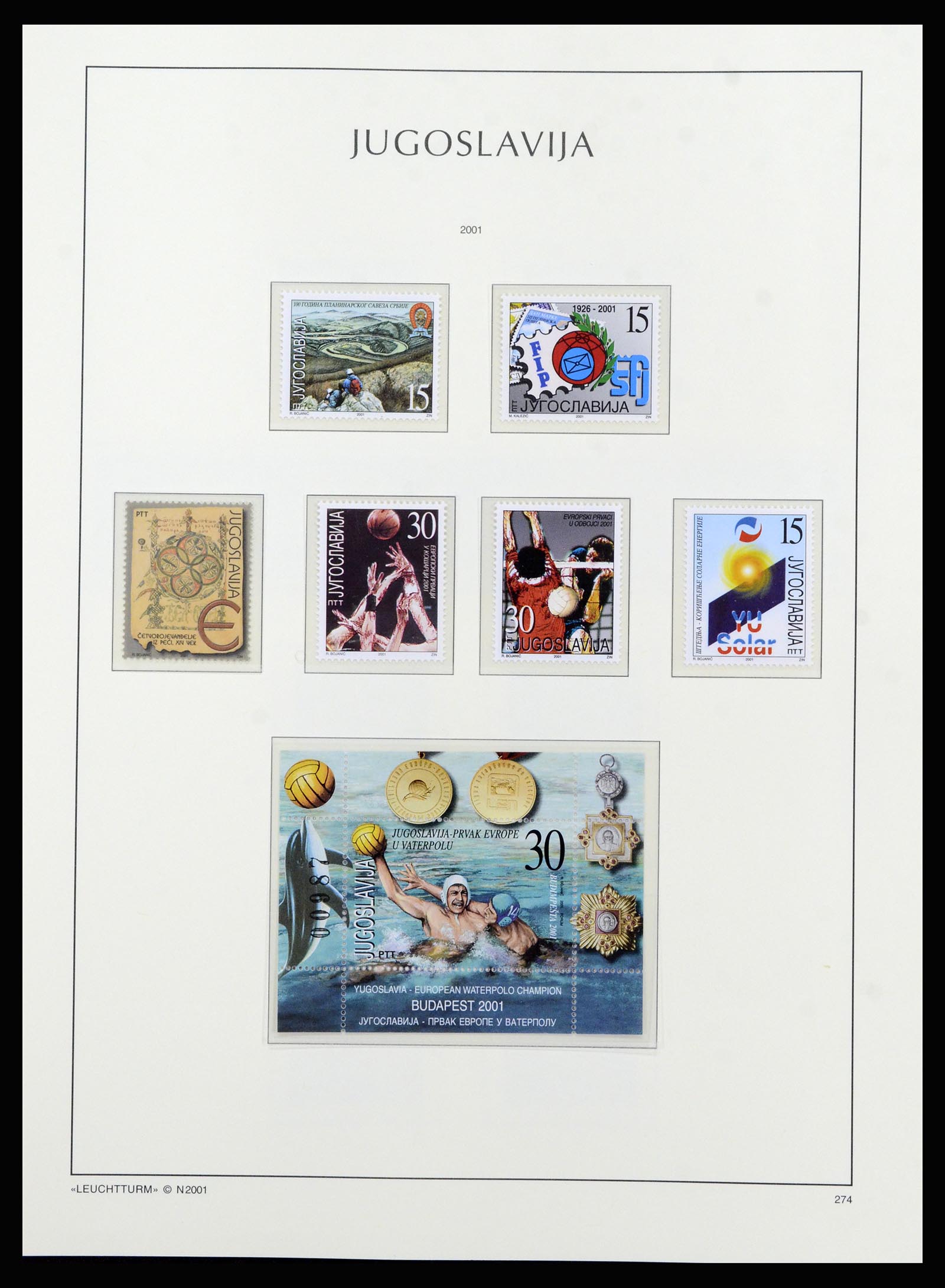 37091 258 - Postzegelverzameling 37091 Joegoslavië 1945-2001.
