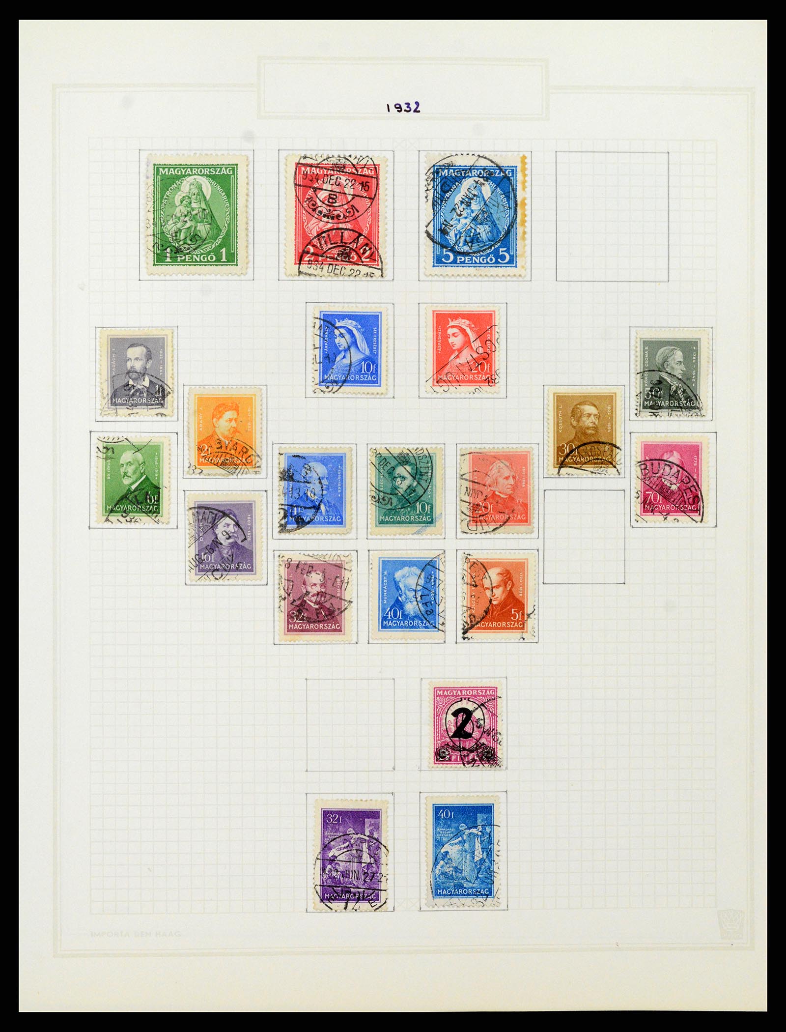37092 070 - Postzegelverzameling 37092 Hongarije 1871-2018.